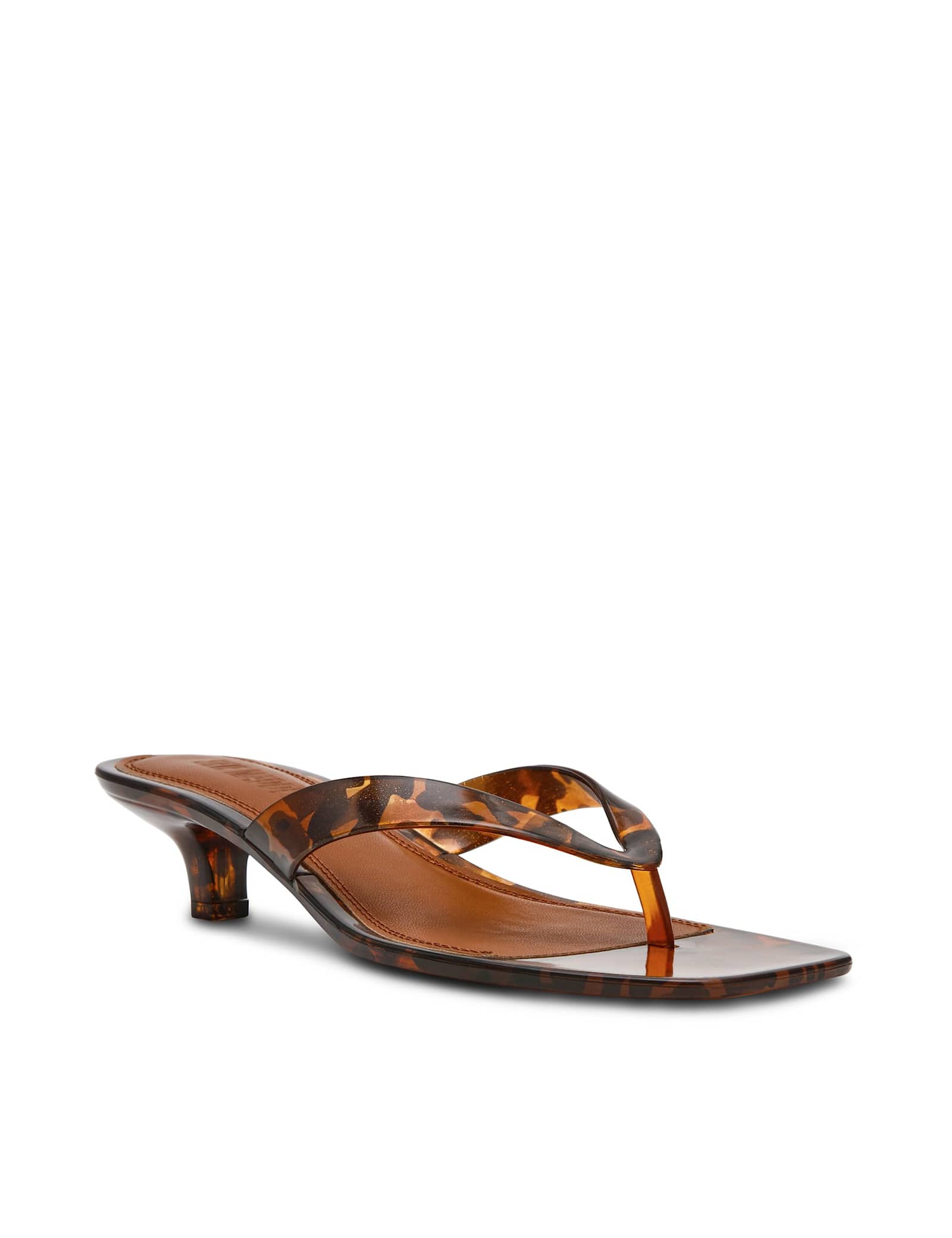 Kitten Heel Square Toe Sandals - image 4