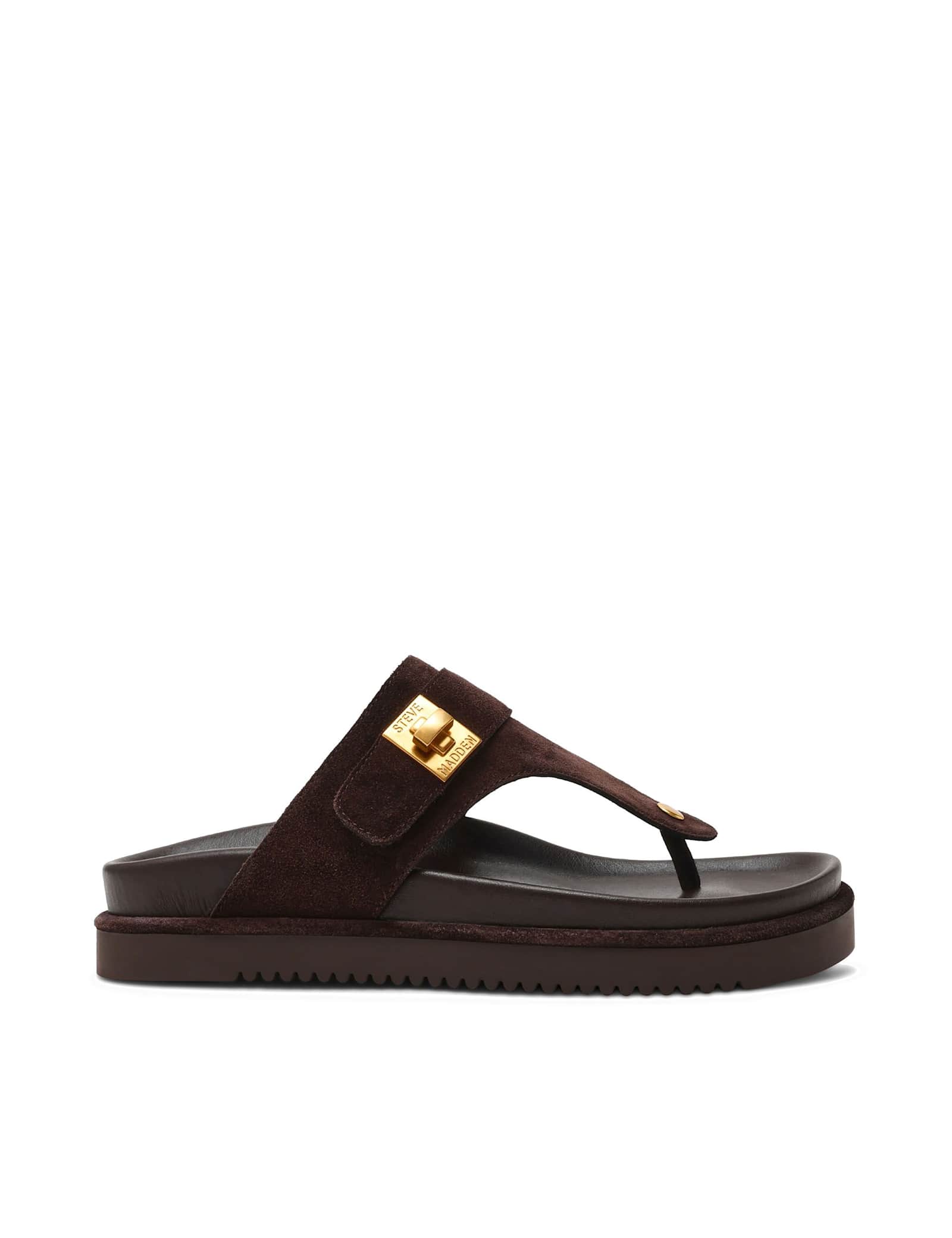 Suede Toe Post Sandals - image 1