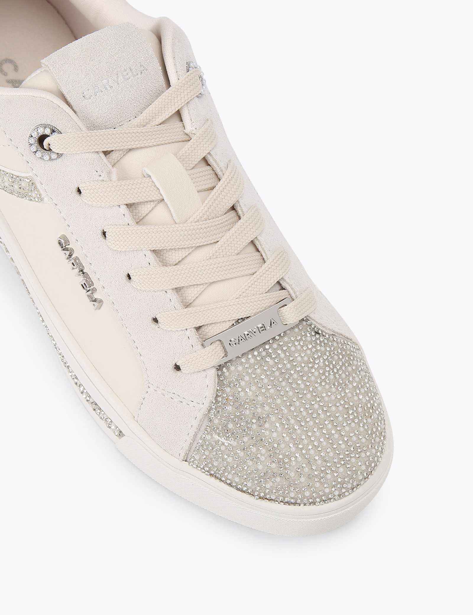 Sparkle Embellished Lace Up Trainers - image 3