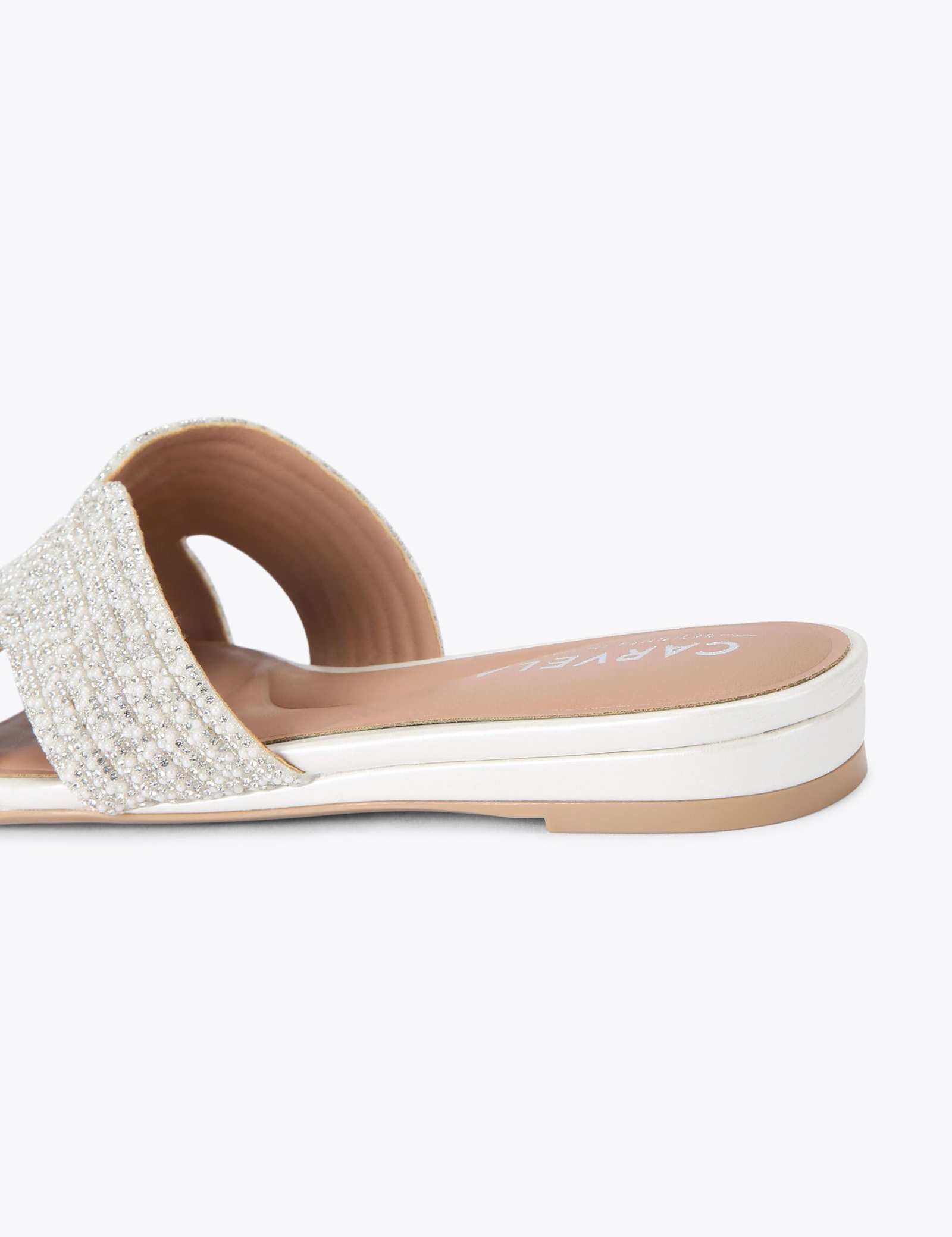 Metallic Embellished Mule Sandals - image 2