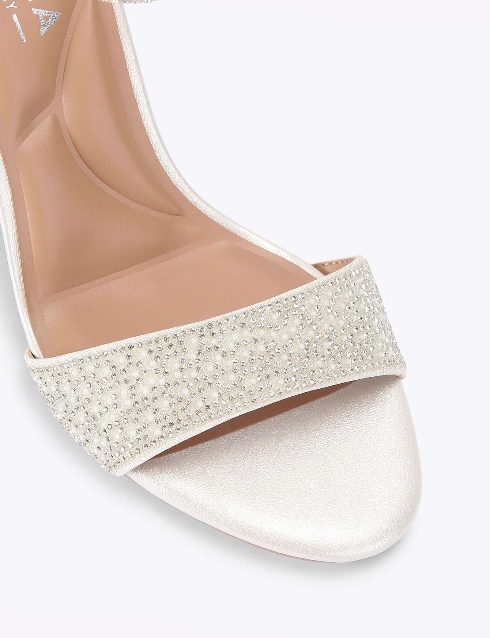 Embellished Ankle Strap Block Heels - image 3