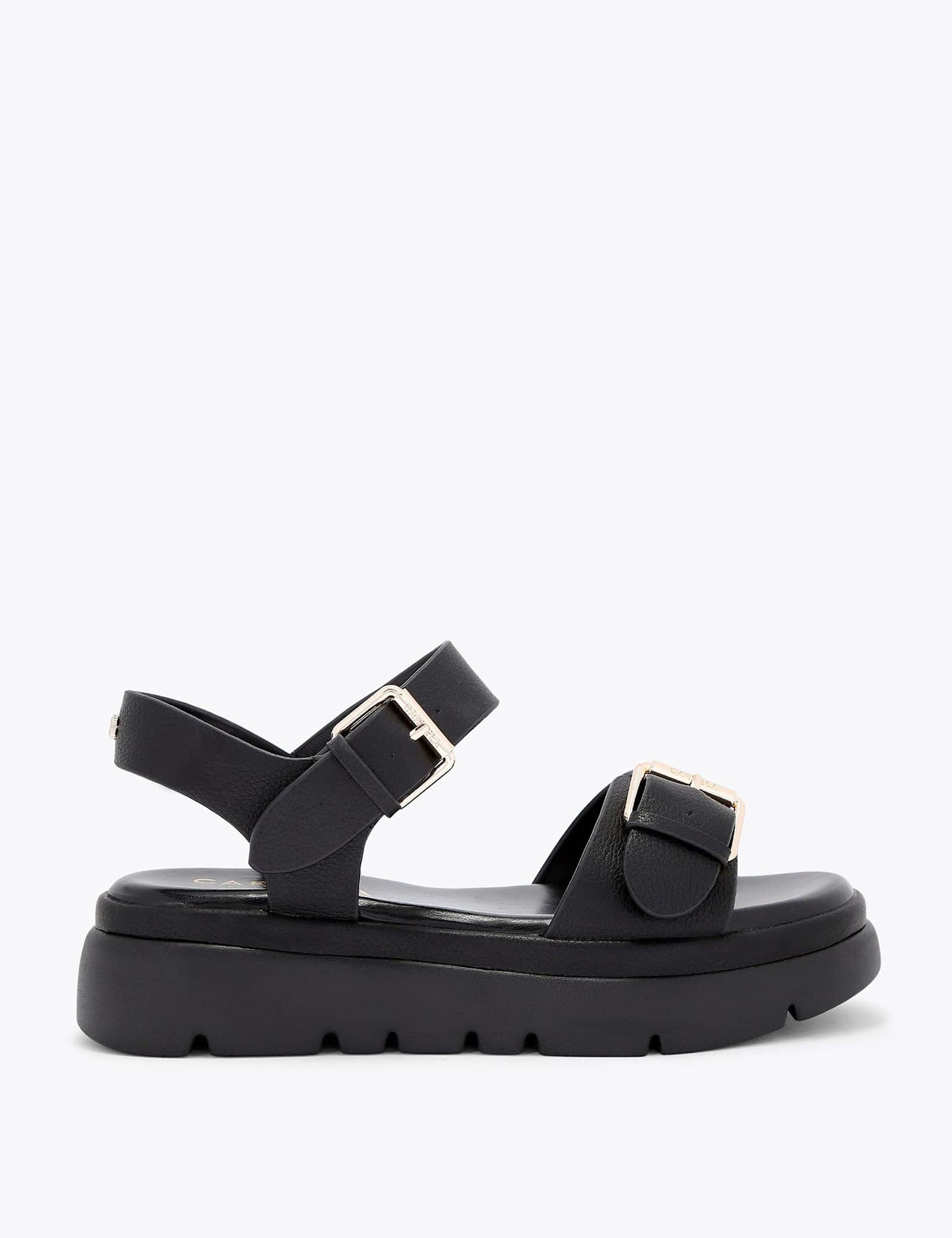 Double Buckle Flat Sandals - image 1