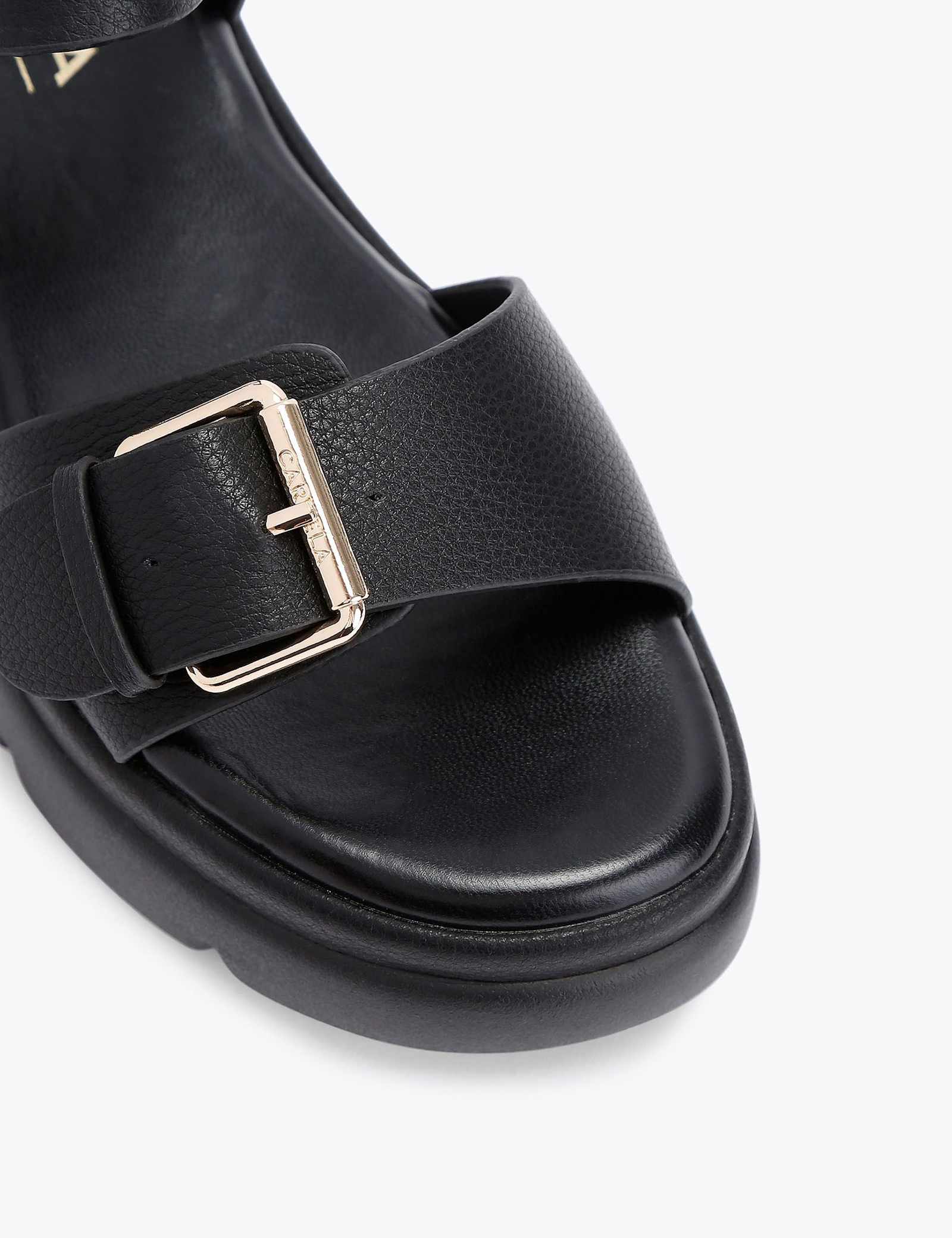 Double Buckle Flat Sandals - image 3