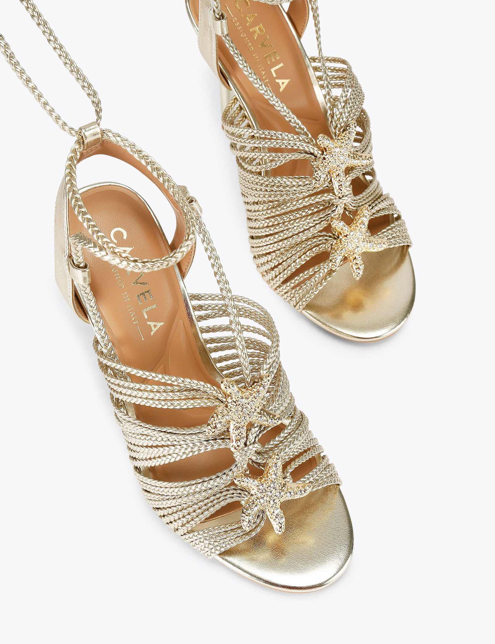 Embellished Ankle Tie Stiletto Heels - image 4
