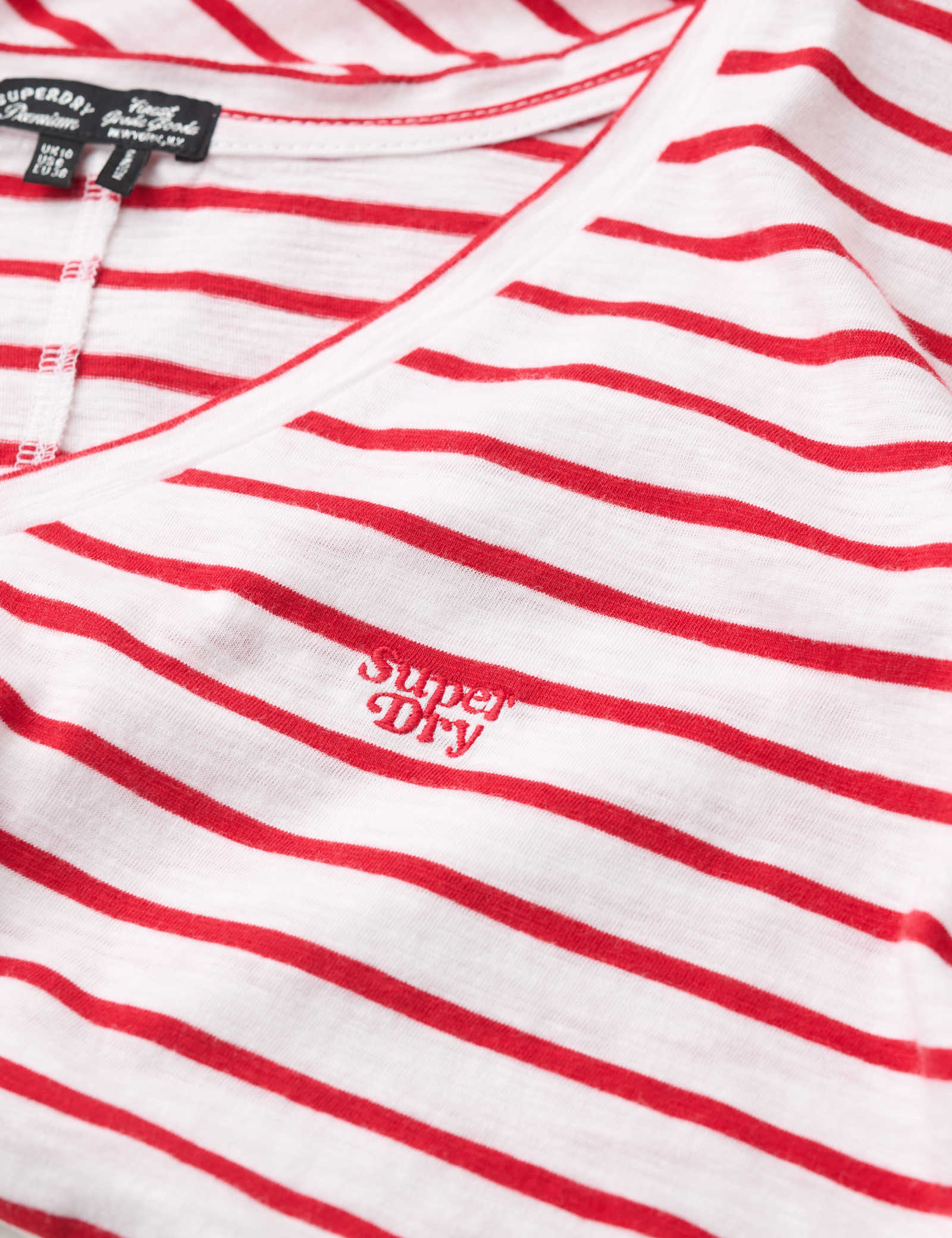 Cotton Rich Striped V-Neck T-Shirt - image 3