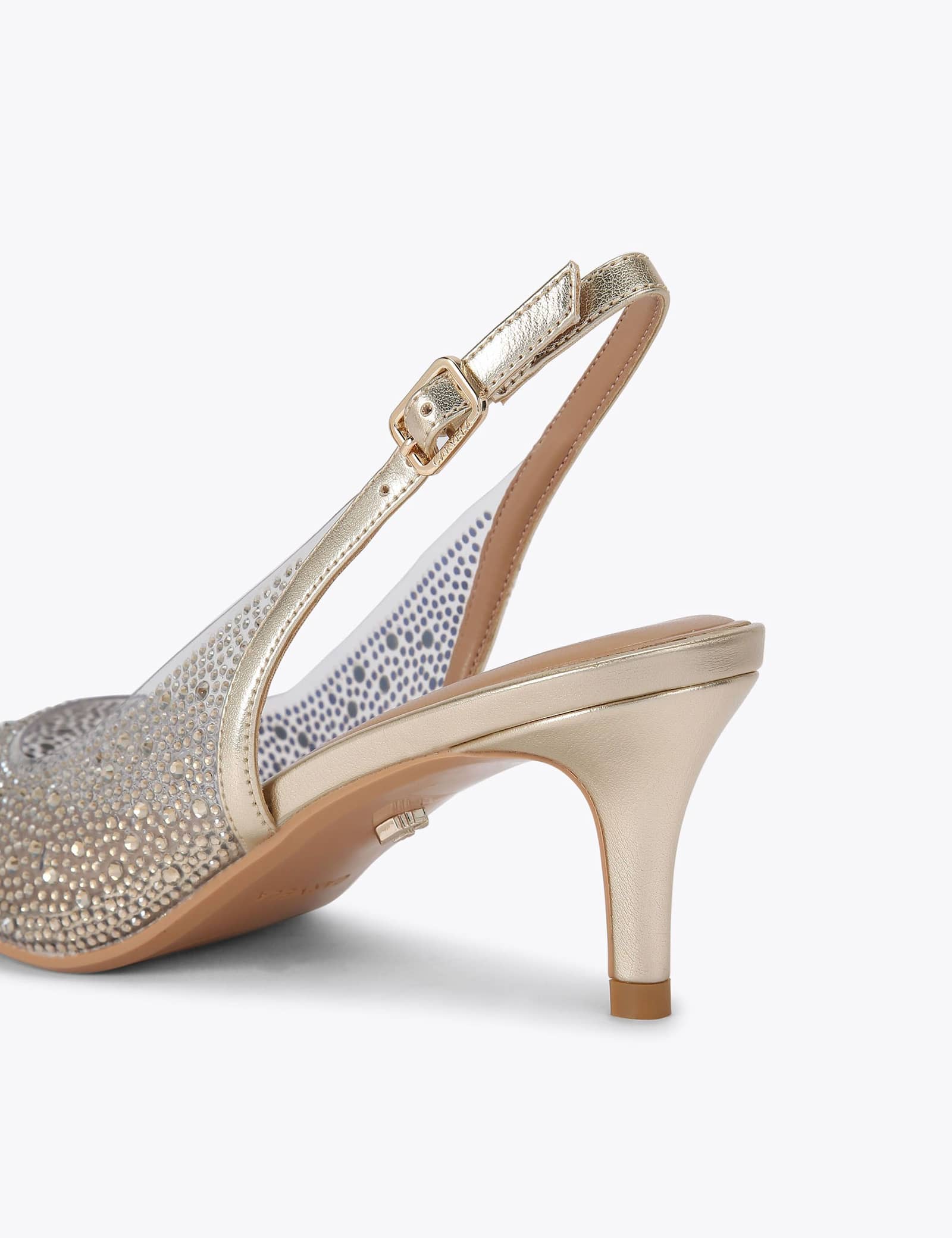 Embellished Stiletto Heel Slingback Shoes - image 2