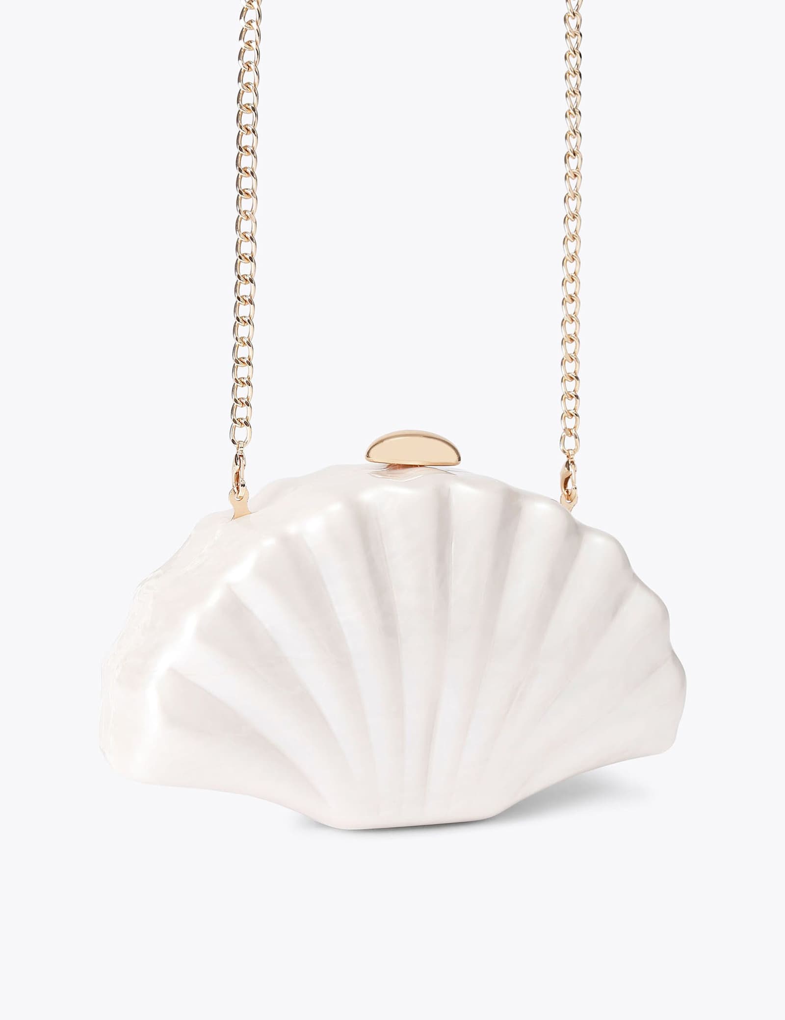 Chain Strap Seashell Clutch Bag - image 3