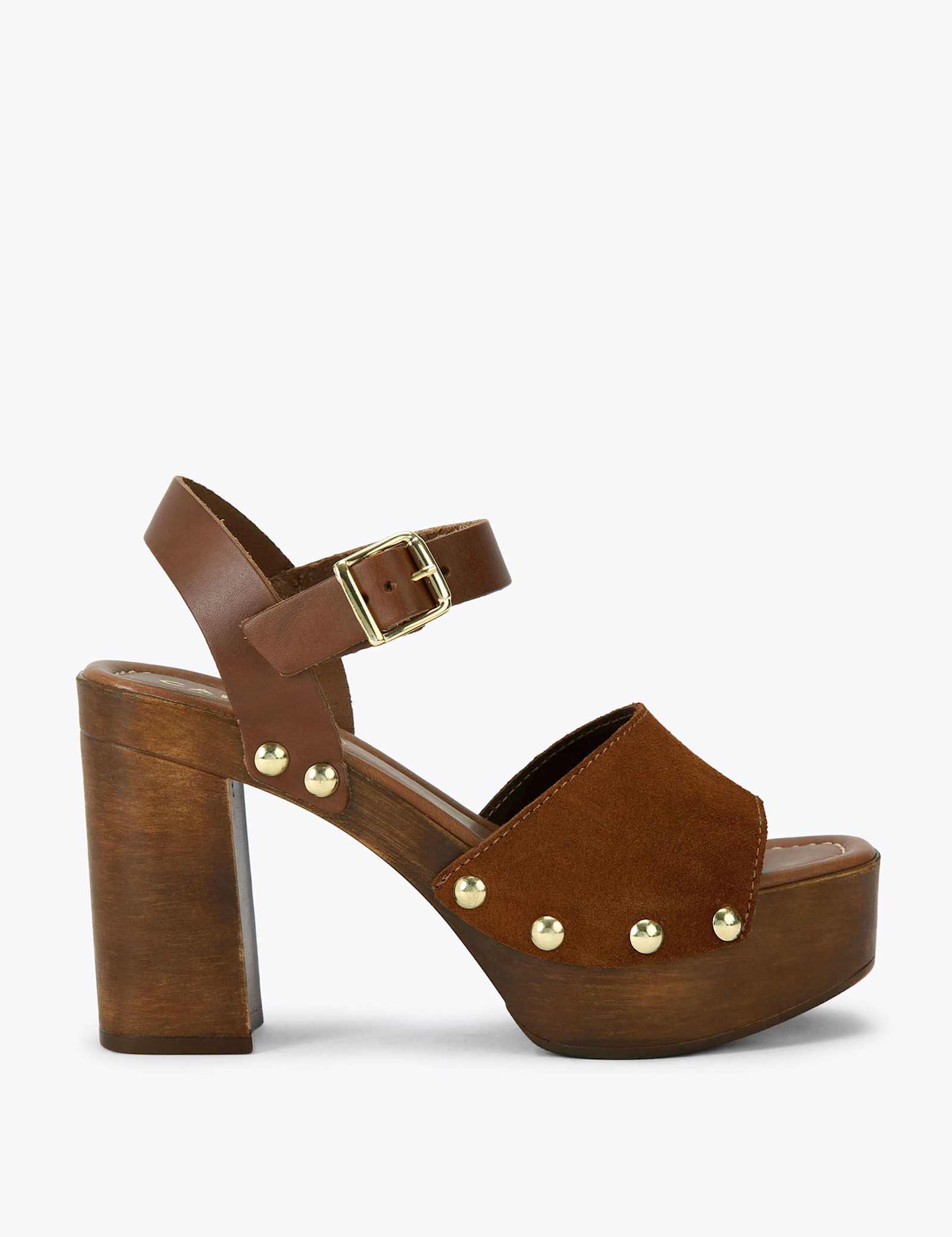 Leather Block Heels - image 2
