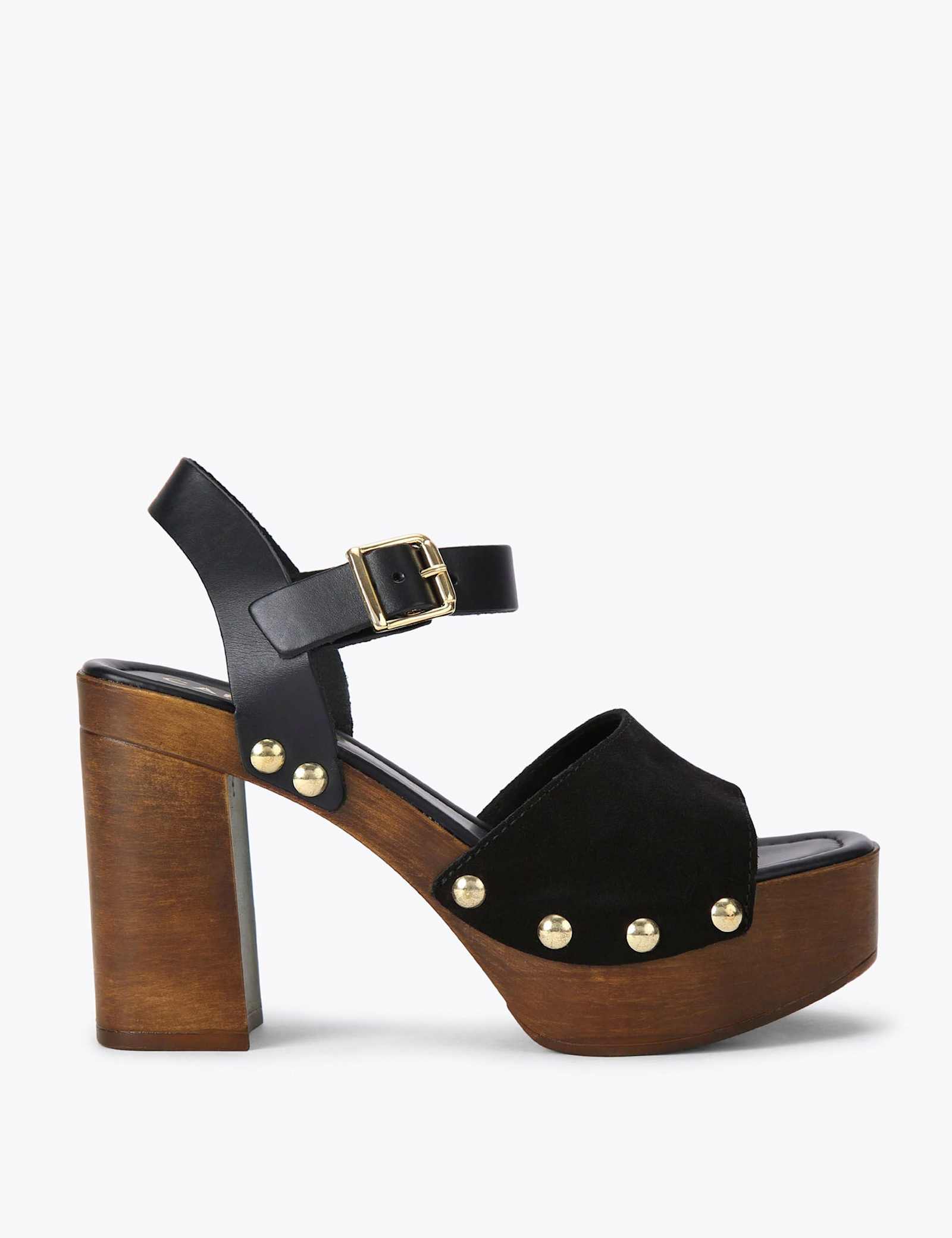 Leather Block Heels - image 1