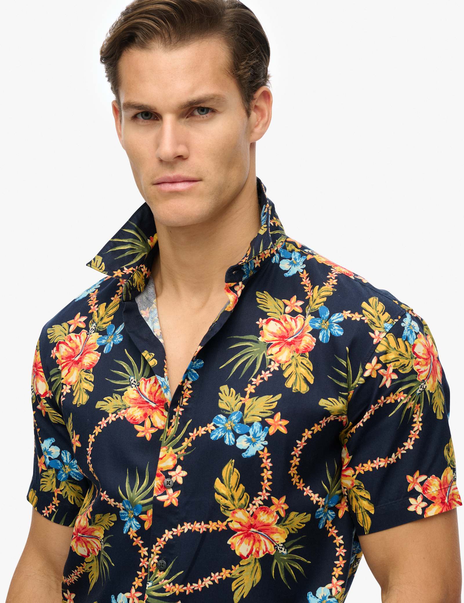 Cotton Blend Hawaiian Shirt - image 4