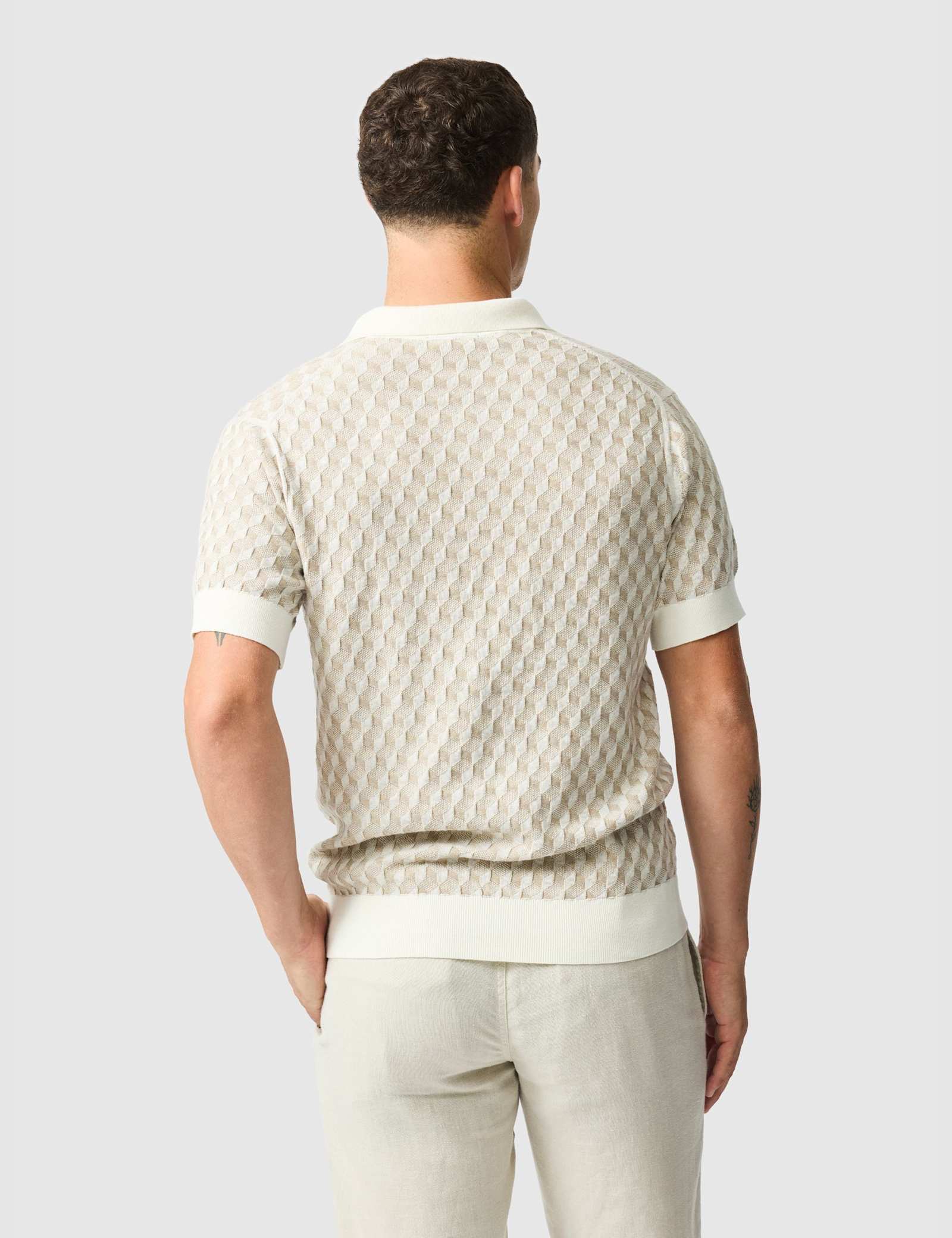 Galdfield Pure Cotton Knitted Polo Shirt - image 2