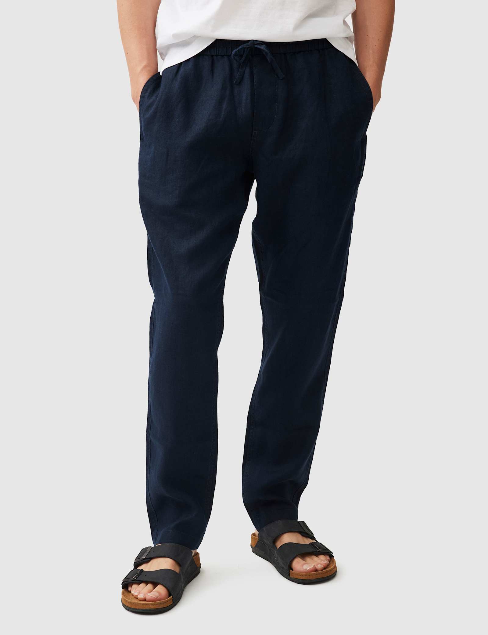 Pure Linen Lightweight Trousers - image 3