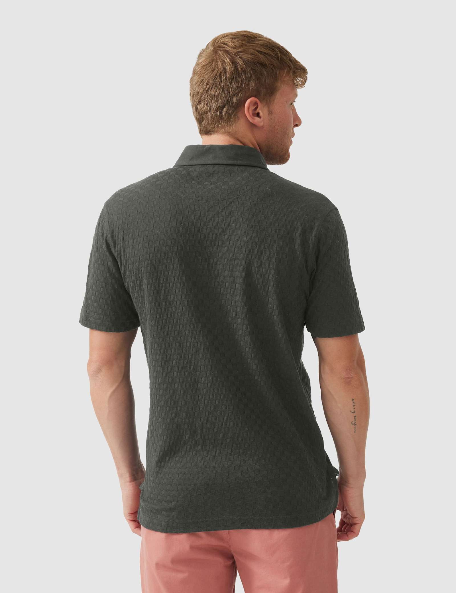 Huntsbury Pure Cotton Textured Polo Shirt - image 5