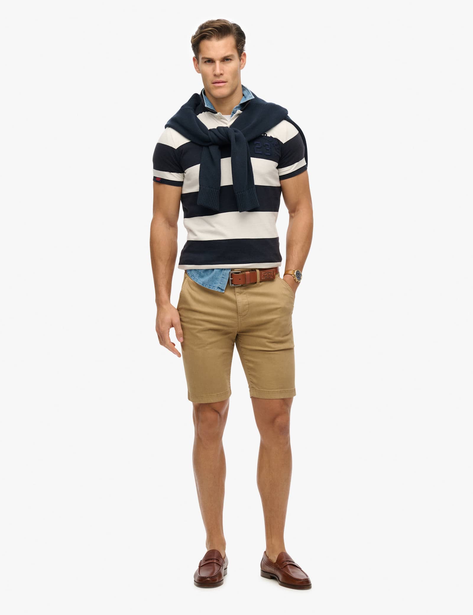 Slim Fit Cotton Rich Chino Shorts - image 4