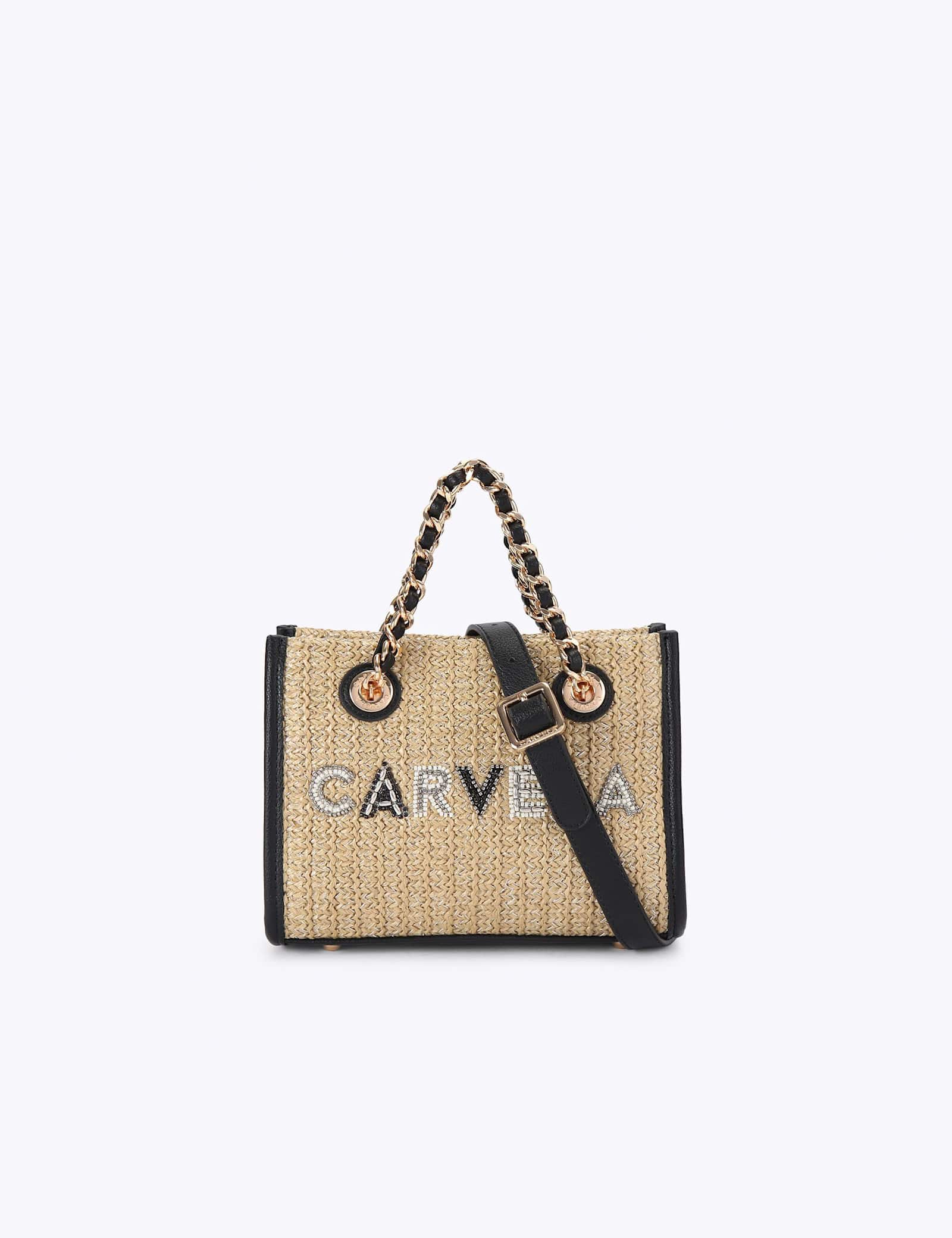 Raffia Beaded Mini Cross Body Bag - image 1