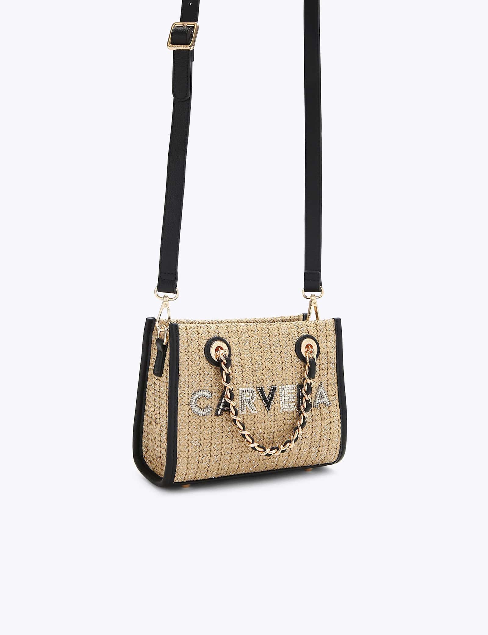 Raffia Beaded Mini Cross Body Bag - image 4