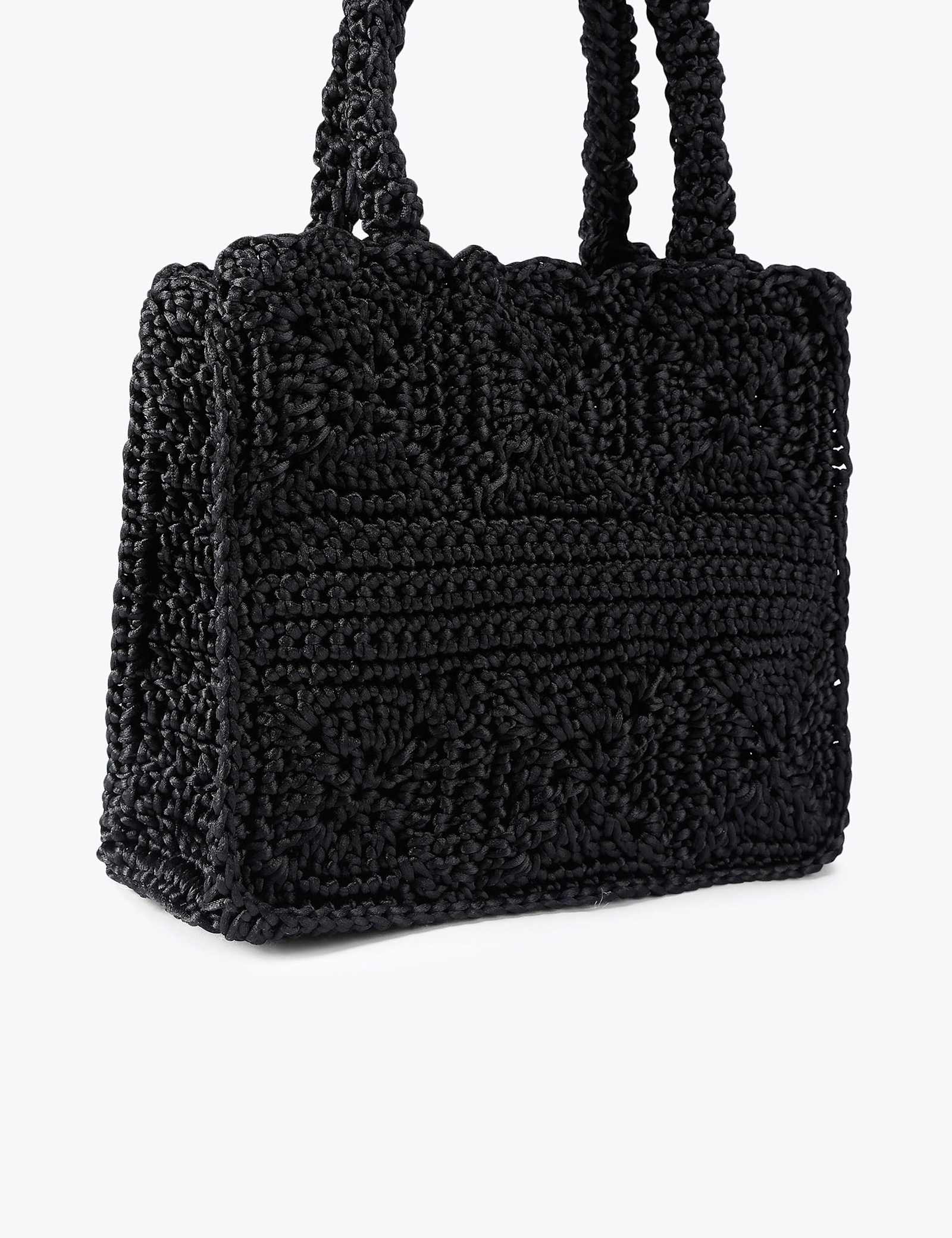 Silk Blend Knotted Tote Bag - image 5