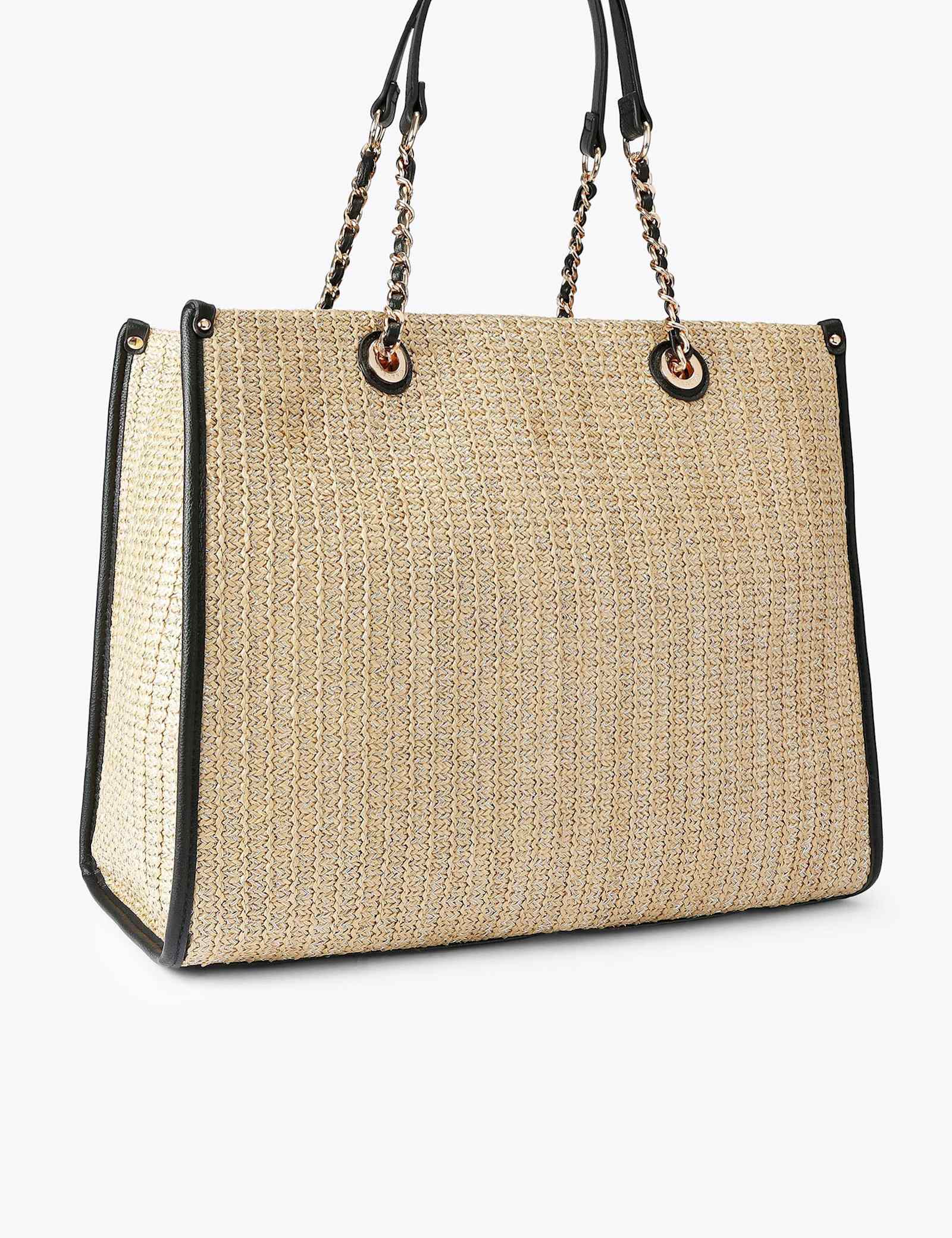 Raffia Beaded Tote Bag & Pouch - image 4
