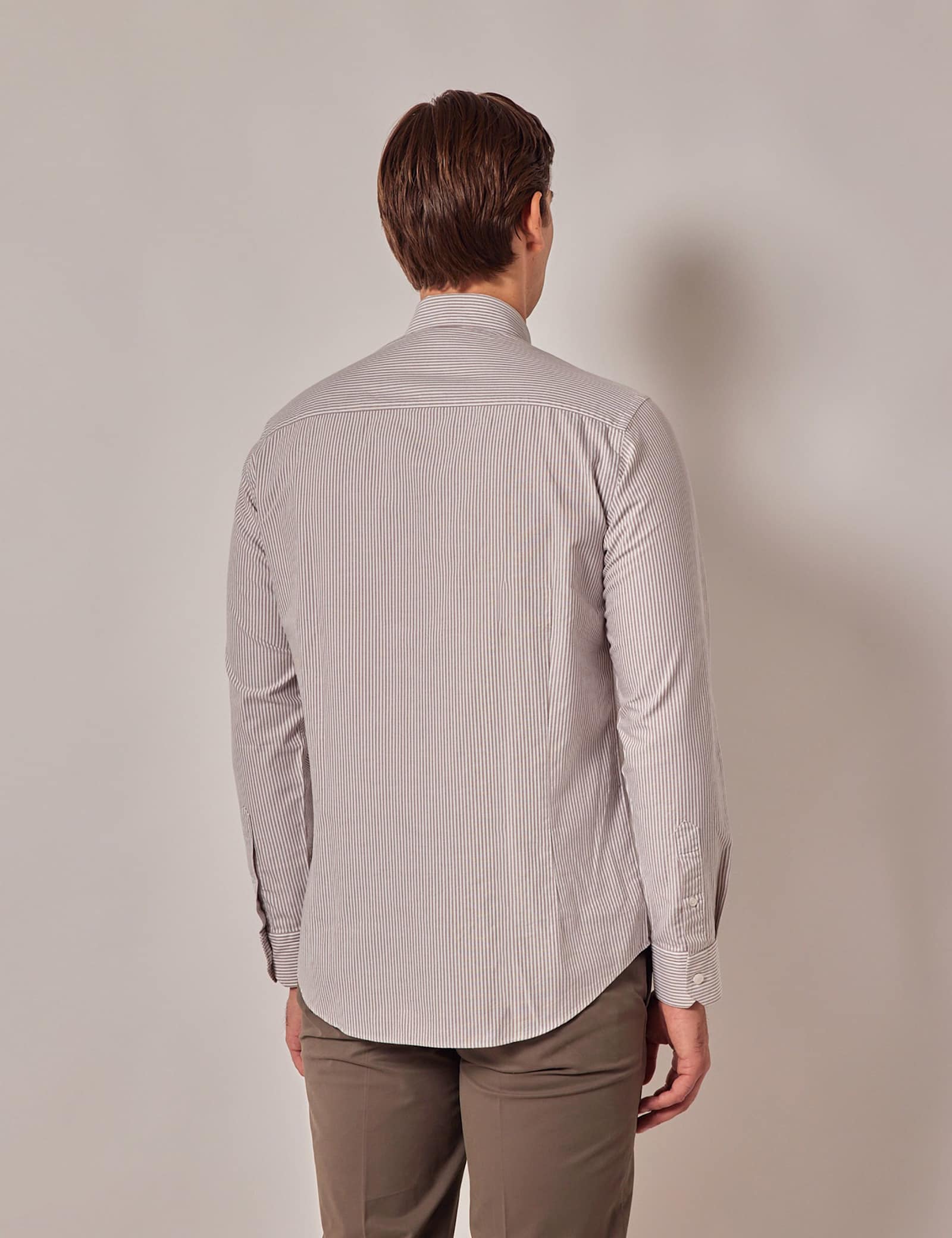 Regular Fit Pure Cotton Striped Oxford Shirt - image 2