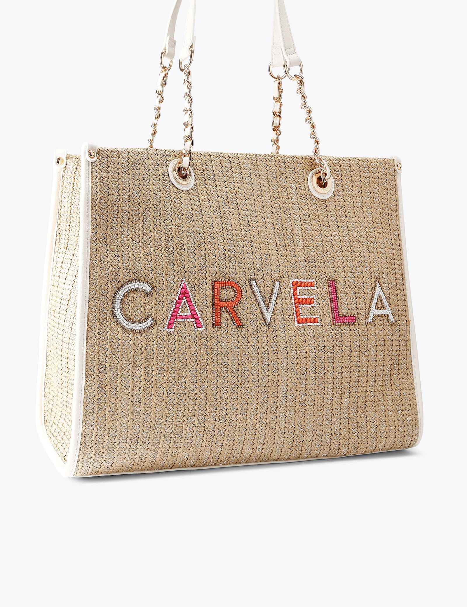 Raffia Beaded Tote Bag - image 4