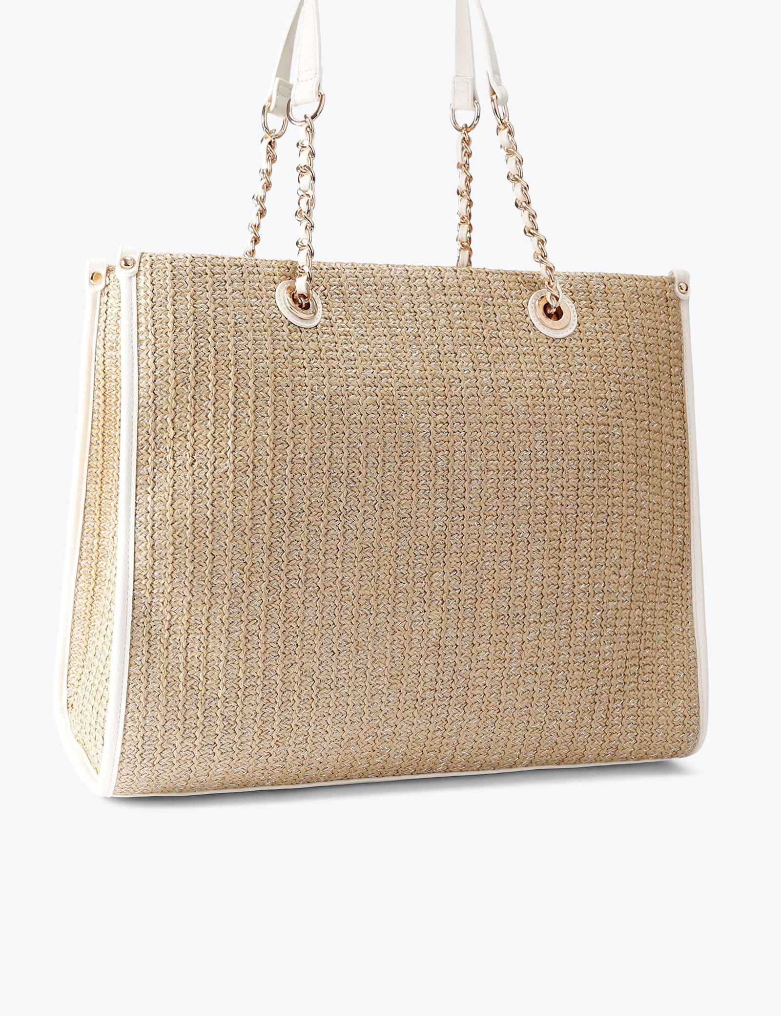 Raffia Beaded Tote Bag - image 2