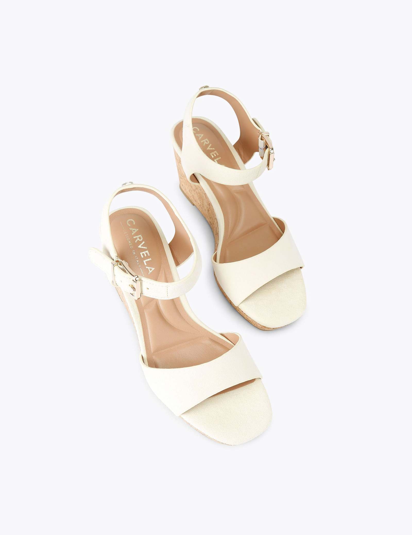 Leather Wedge Sandals - image 4