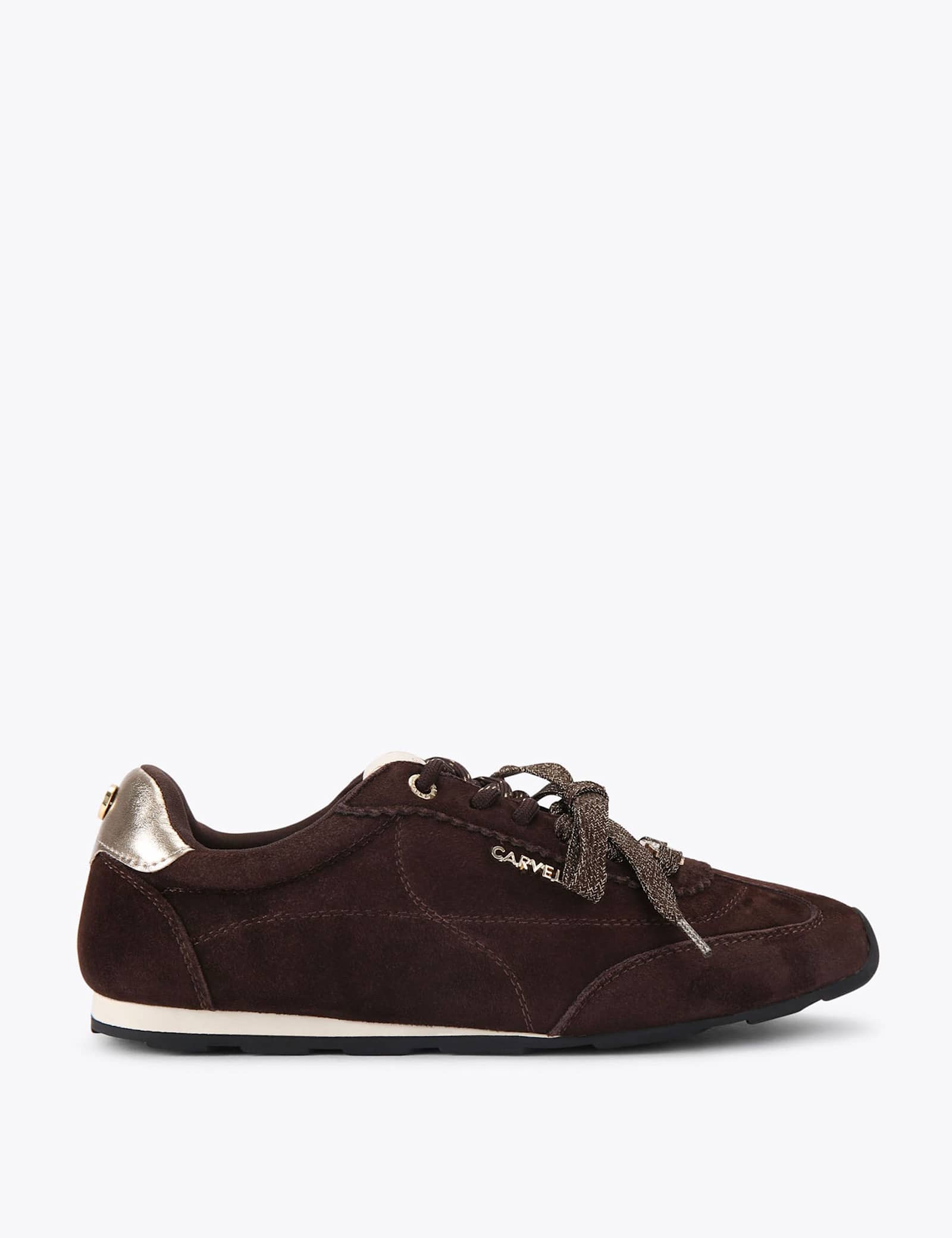 Suede Double Lace Up Trainers - image 1