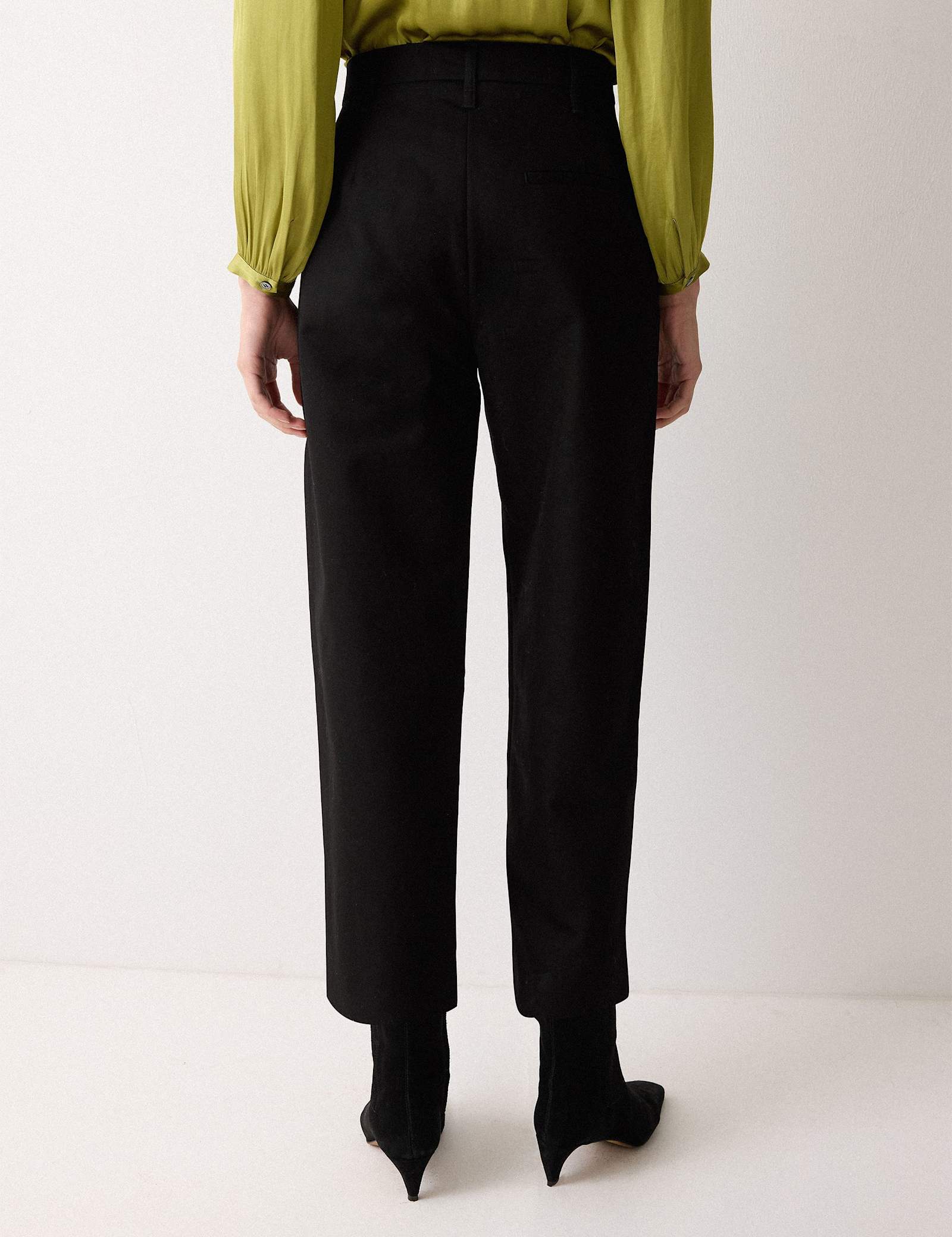 Pure Cotton Straight Leg Cropped Trousers - image 5