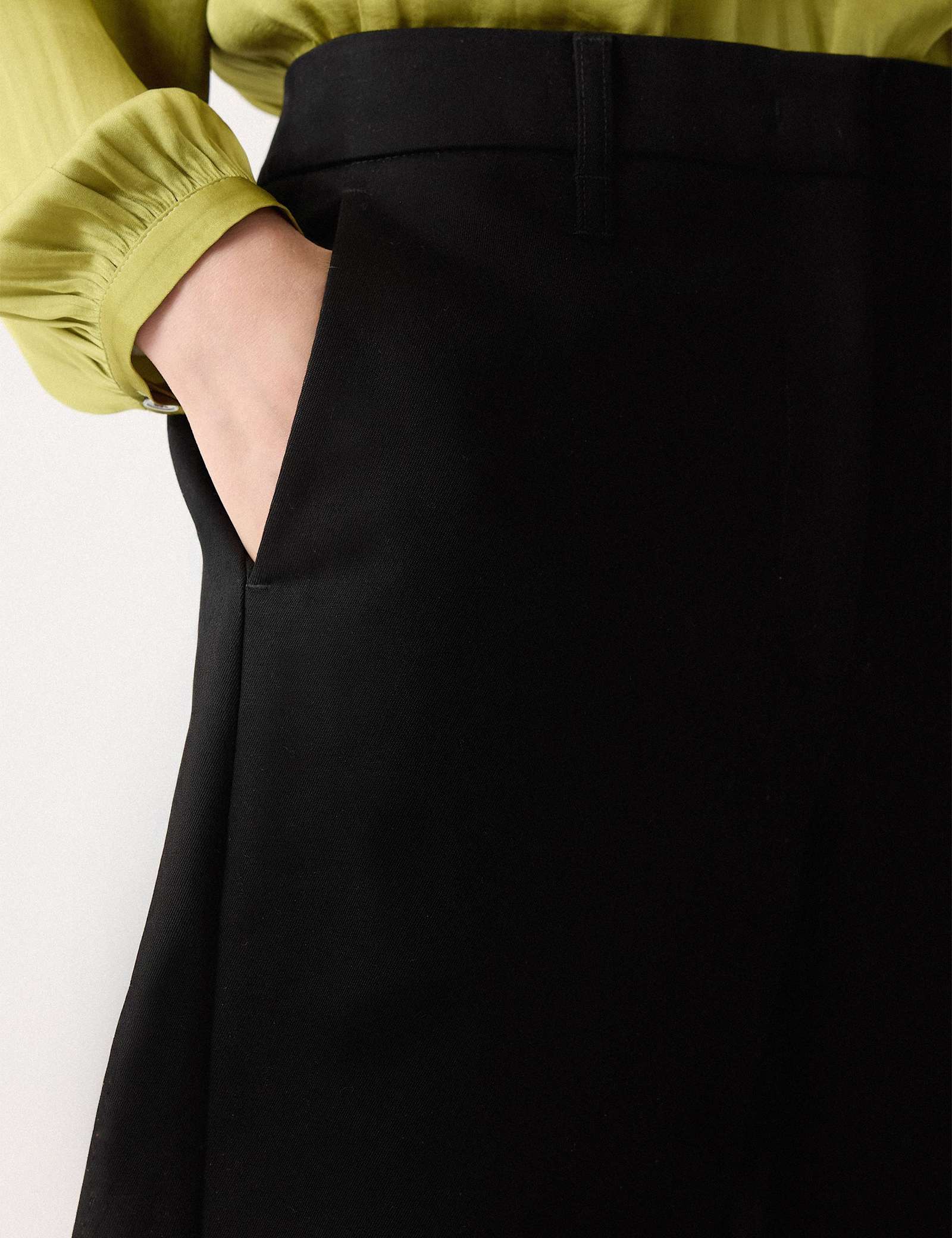 Pure Cotton Straight Leg Cropped Trousers - image 4