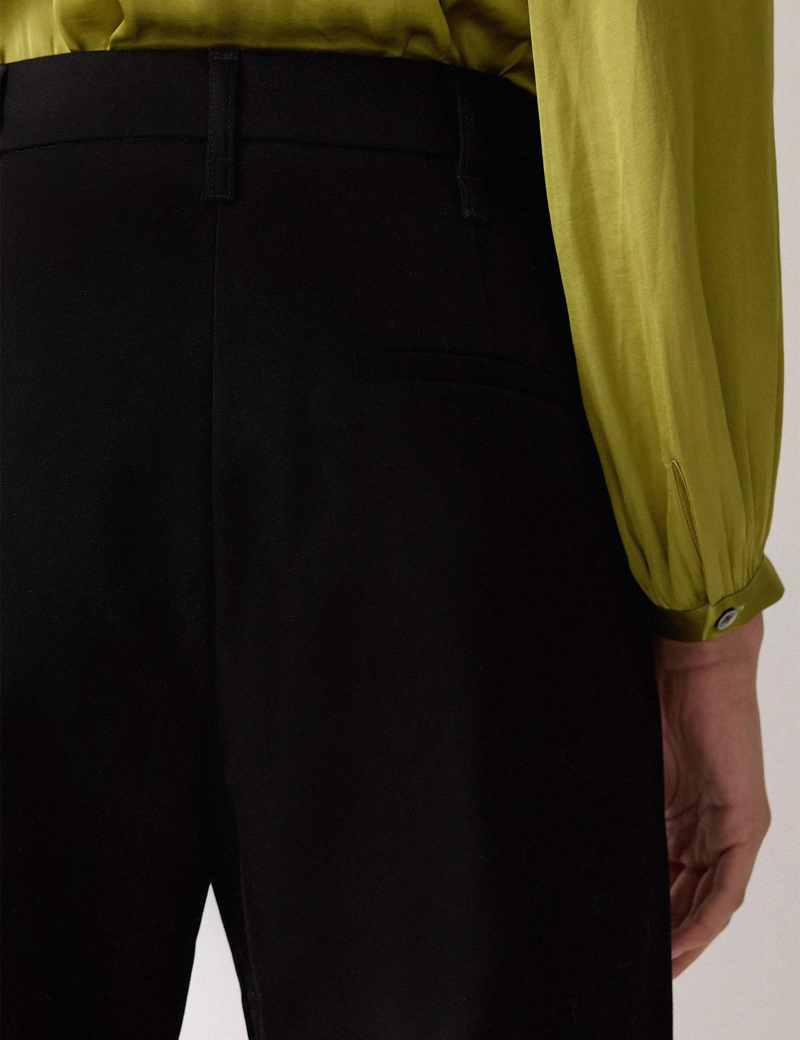 Pure Cotton Straight Leg Cropped Trousers - image 3
