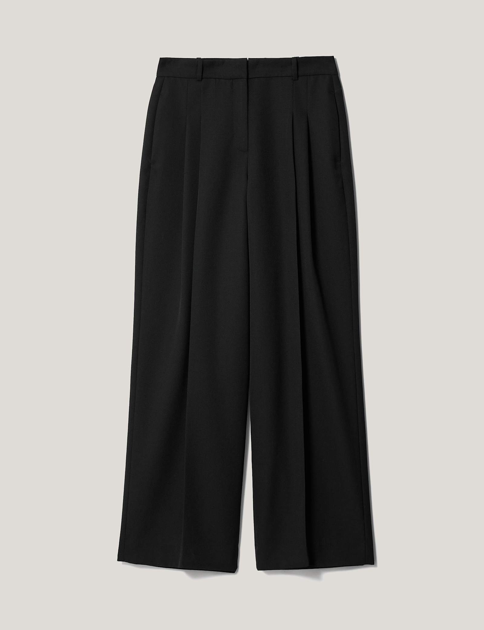 Pure Cotton Straight Leg Cropped Trousers - image 1