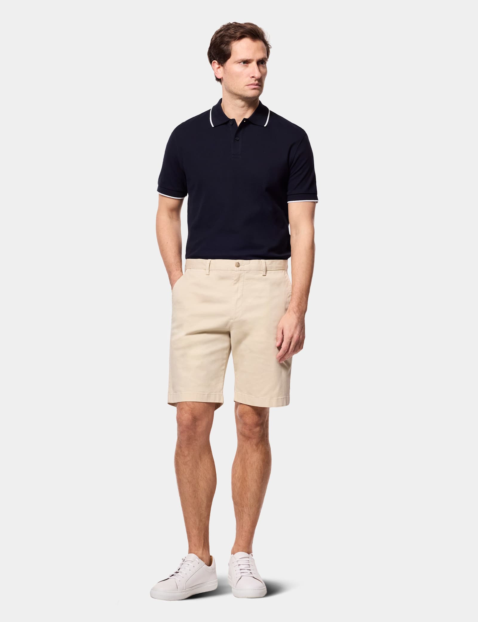 Regular Fit Cotton Rich Chino Shorts - image 3