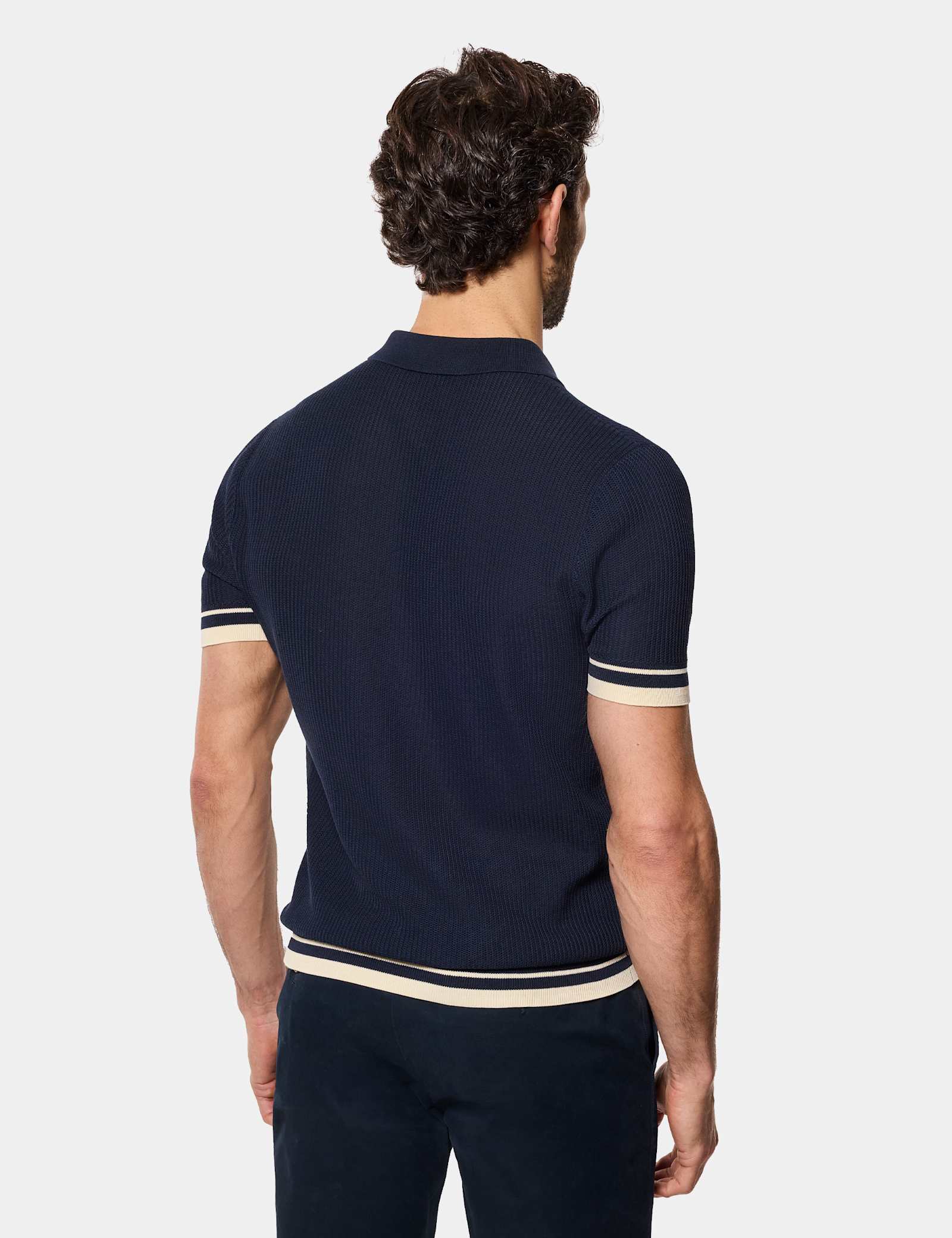 Pure Cotton Textured Polo Shirt - image 5