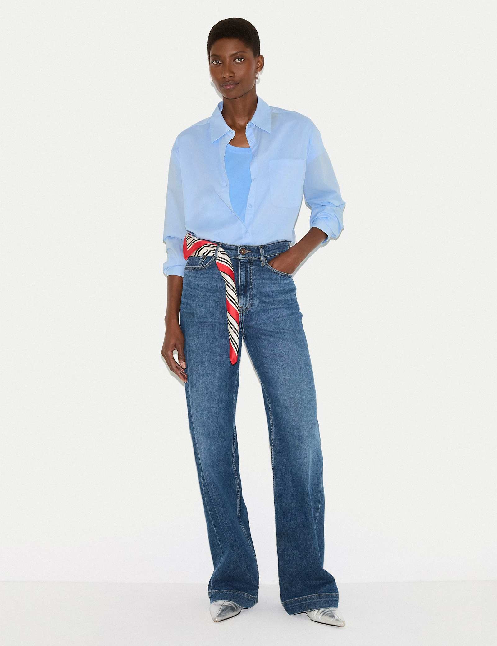 Pure Cotton Scoop Neck T-Shirt - image 4