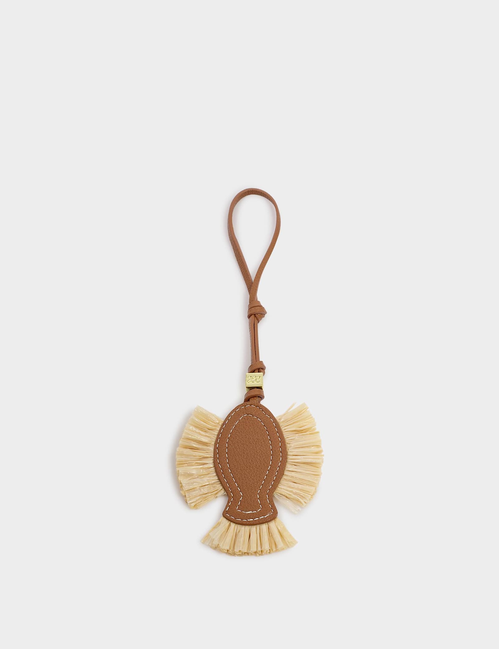 Raffia Fish Bag Charm - image 1