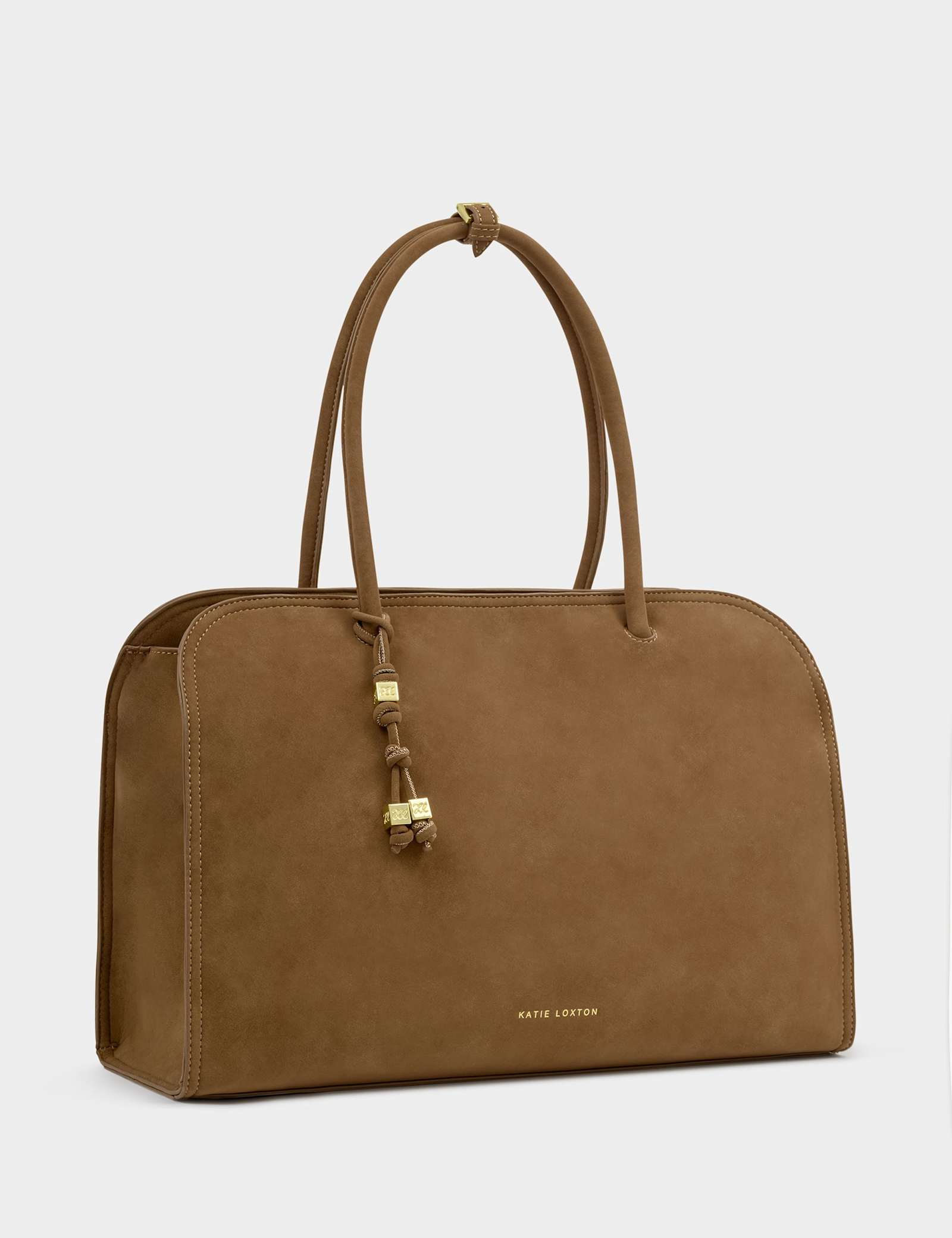 Suedette Shoulder Tote Bag - image 5