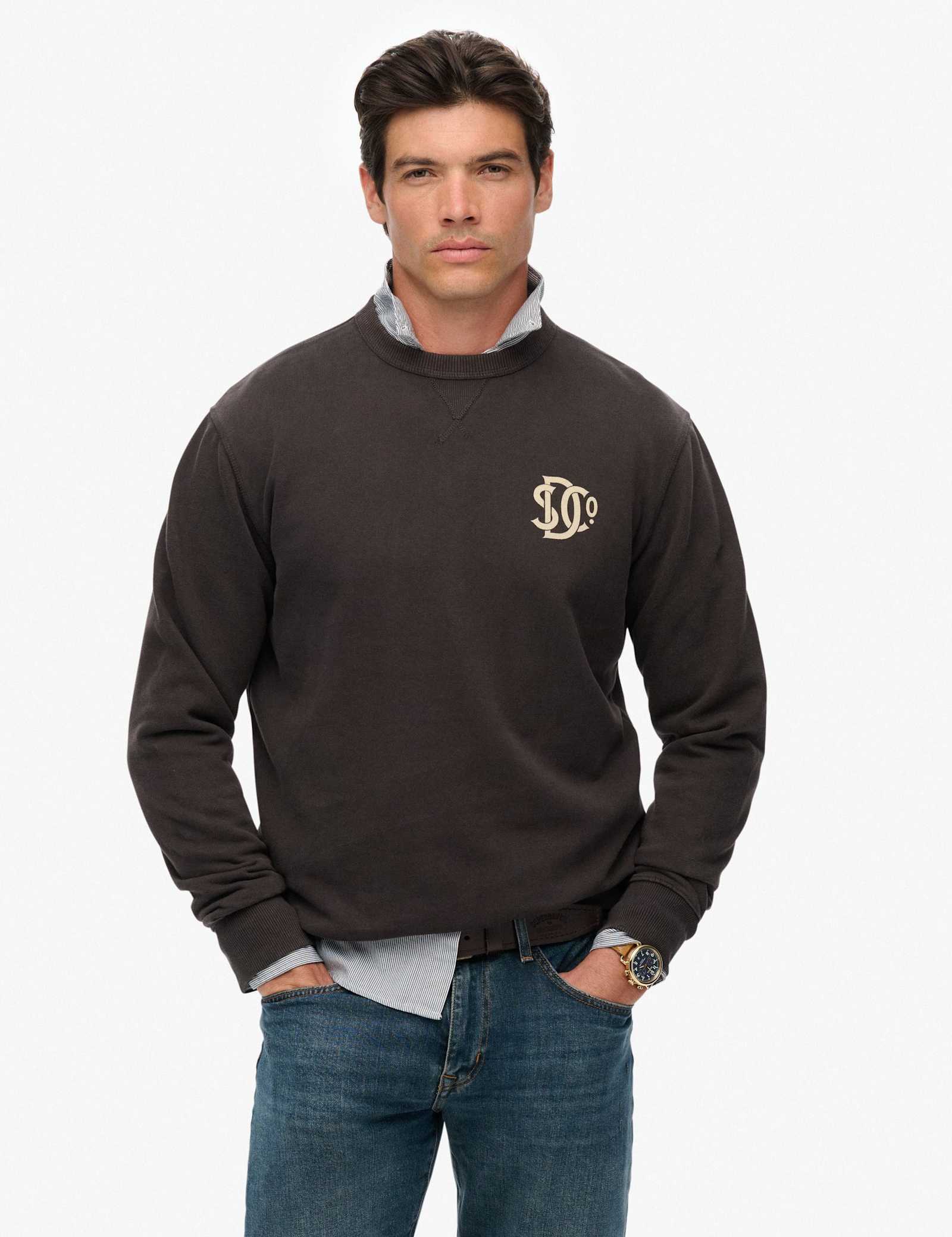 Pure Cotton Graphic Crew Neck Sweatshirt - image 1