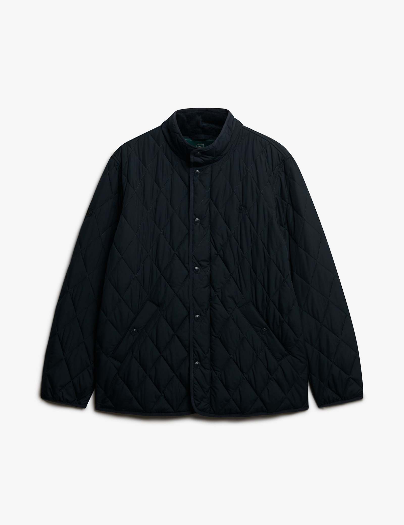 Slim Fit Quilted Funnel Neck Estate Jacket - image 1