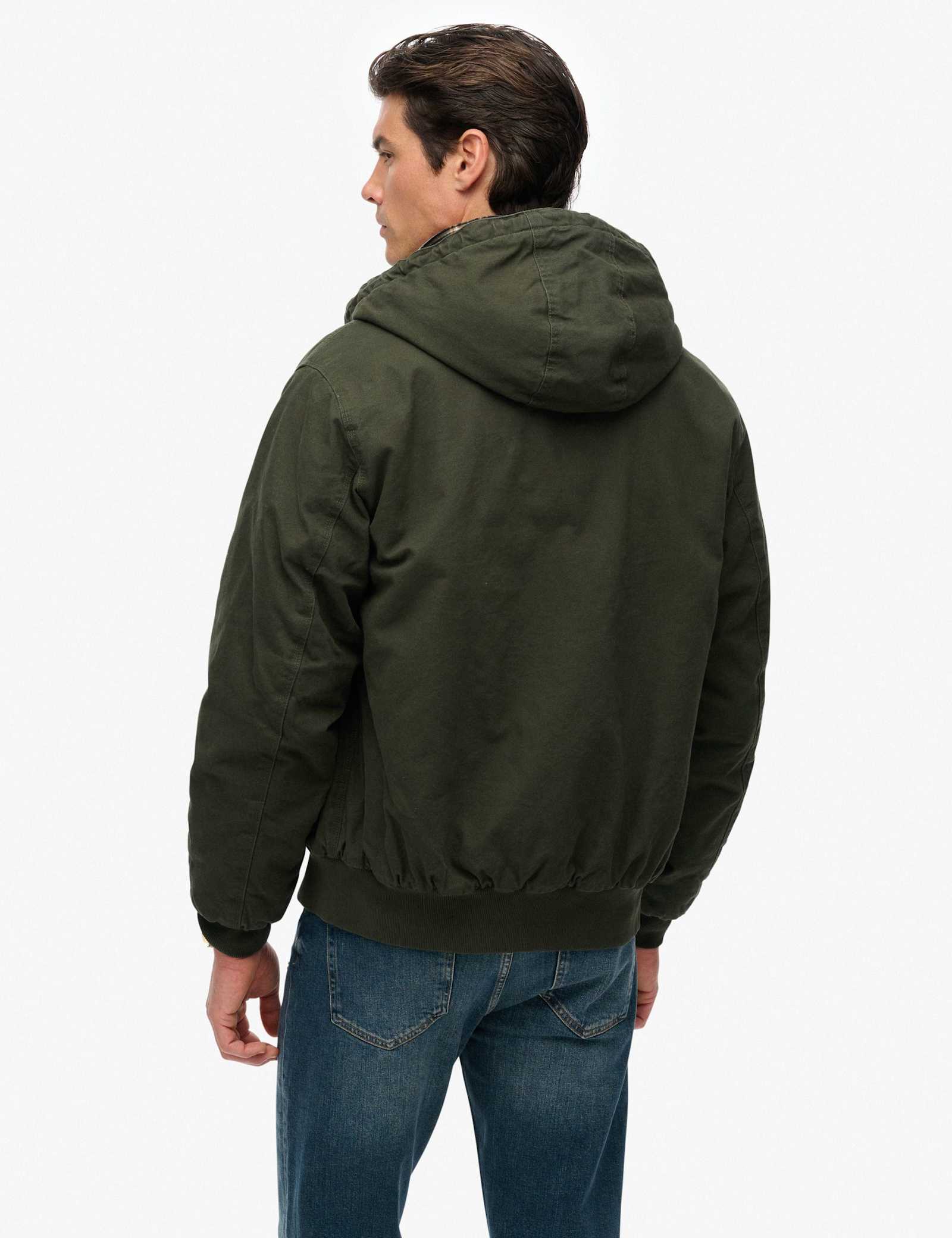 Canvas Hooded Parka Jacket - image 5