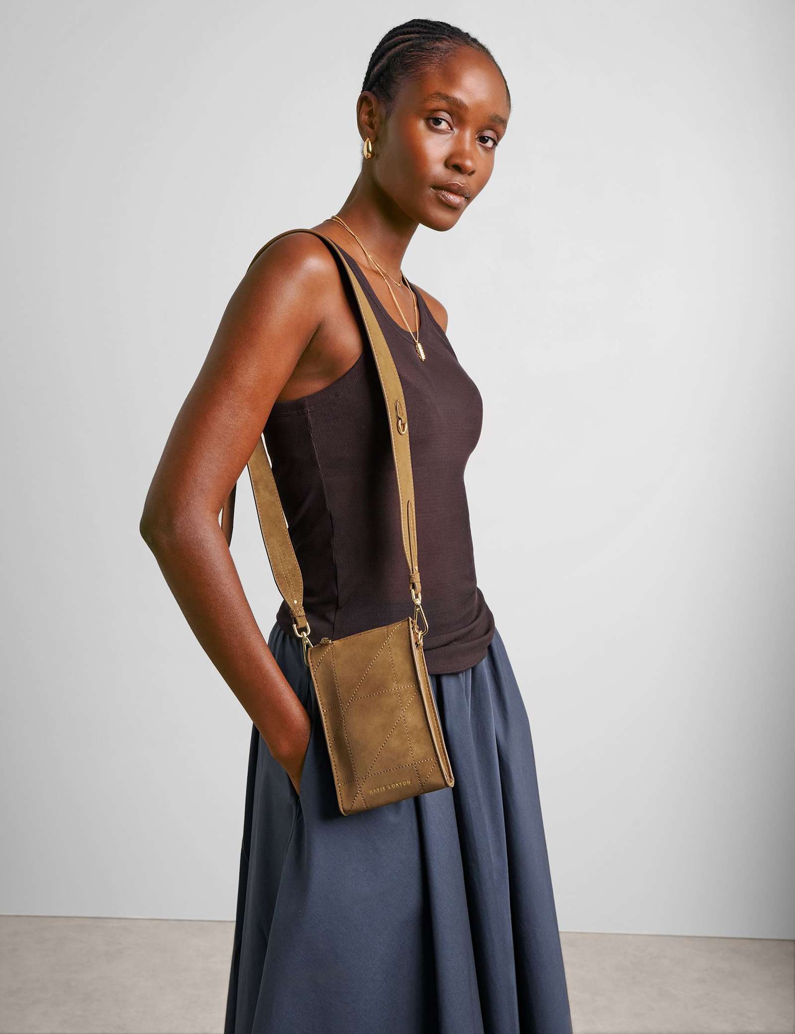 Personalised Textured Cross Body Bag - image 3