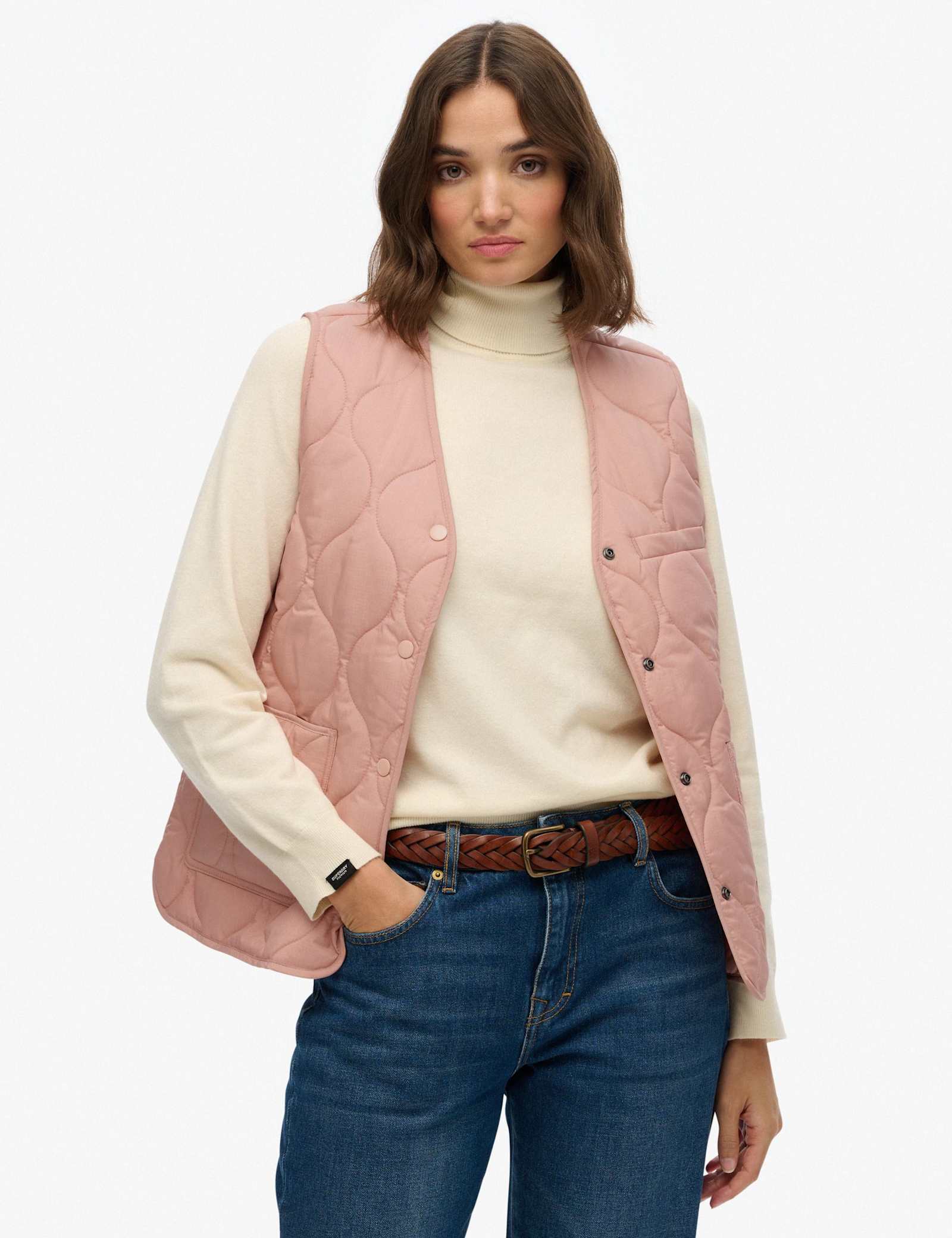 Lightweight V-Neck Quilted Gilet - image 2
