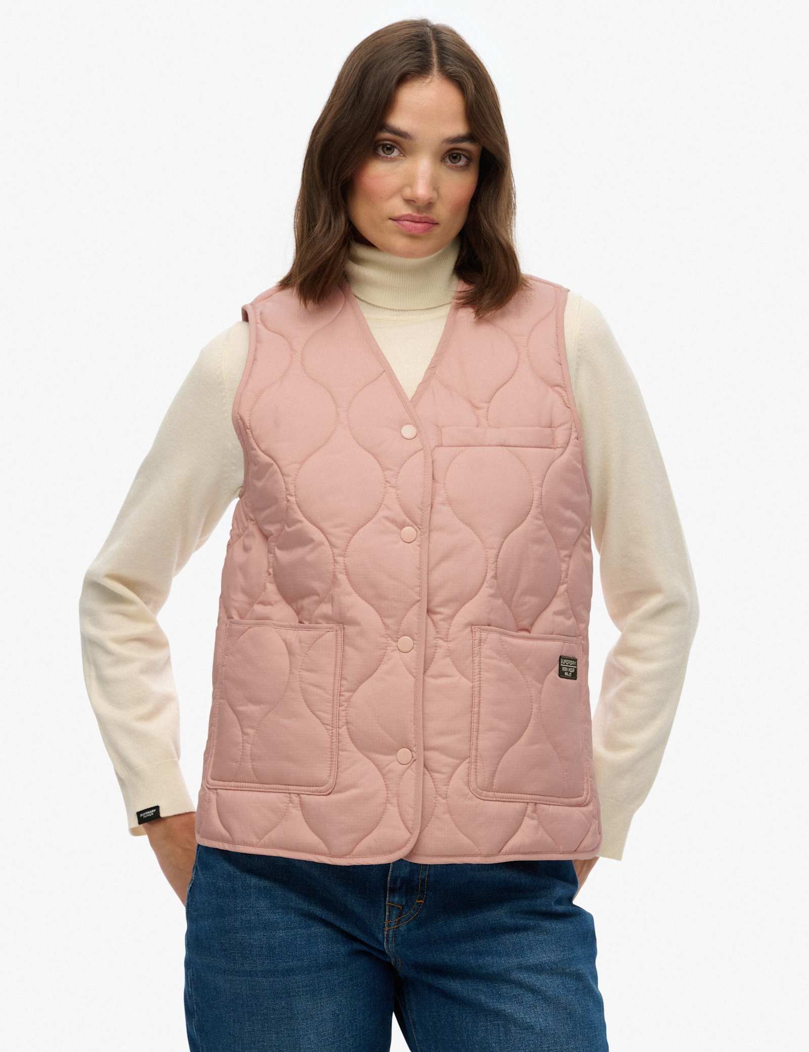 Lightweight V-Neck Quilted Gilet - image 4