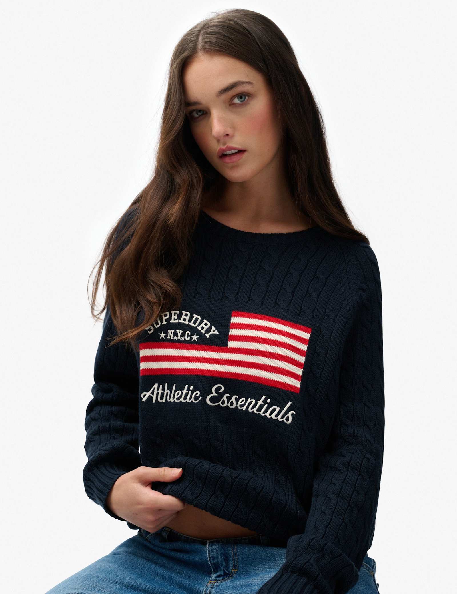 Pure Cotton Cable Knit Relaxed Jumper - image 4