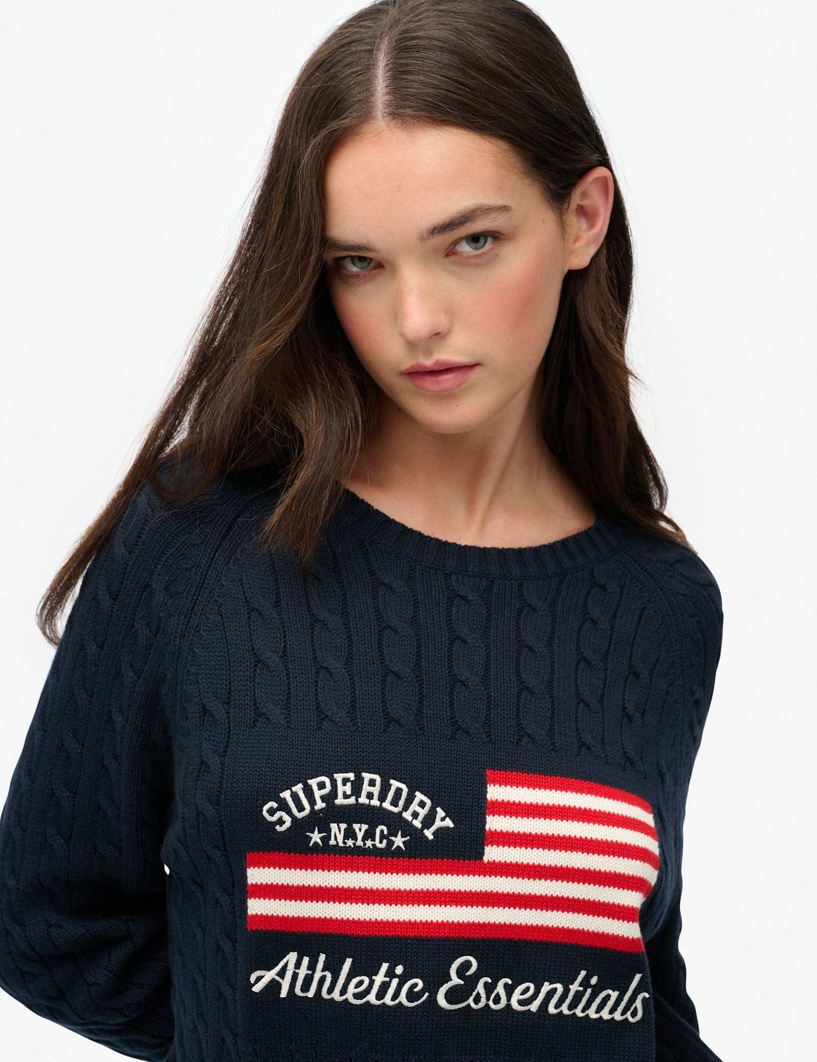 Pure Cotton Cable Knit Relaxed Jumper - image 3