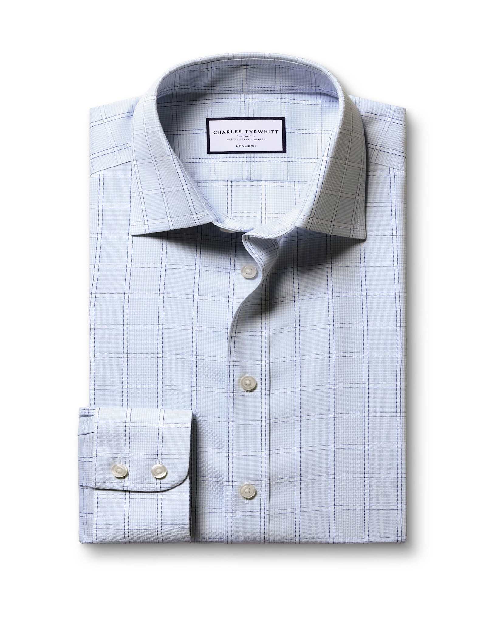 Non Iron Pure Cotton Checked Shirt - image 1