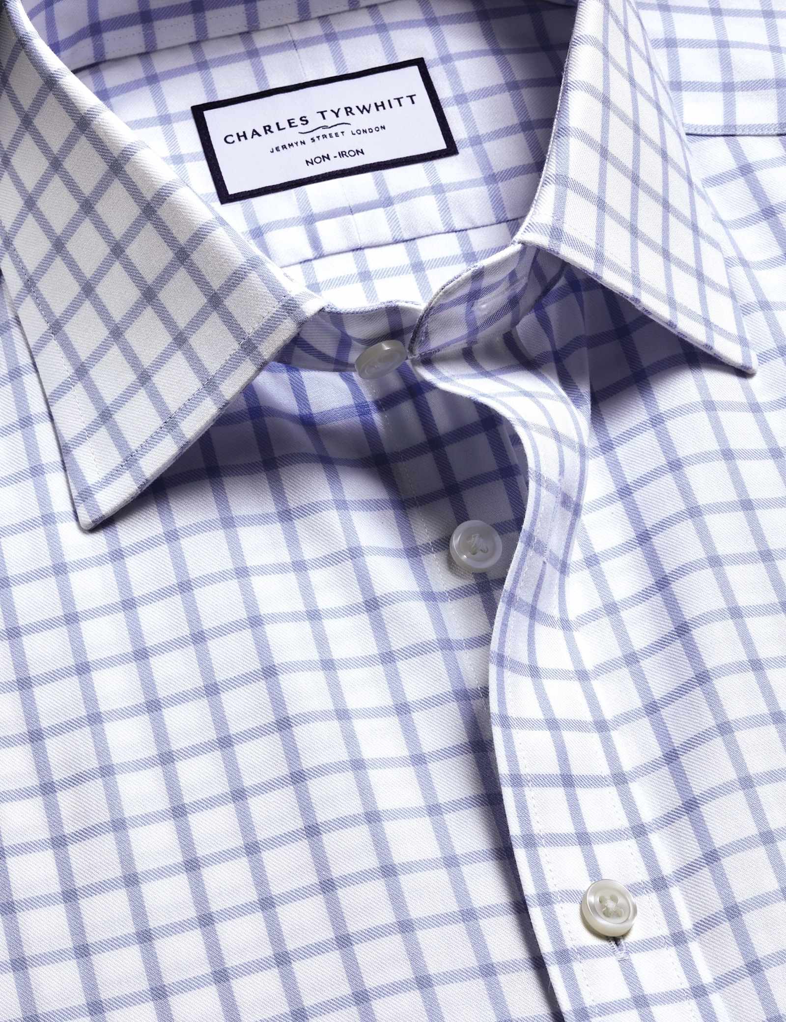 Slim Fit Pure Cotton Check Twill Shirt - image 5