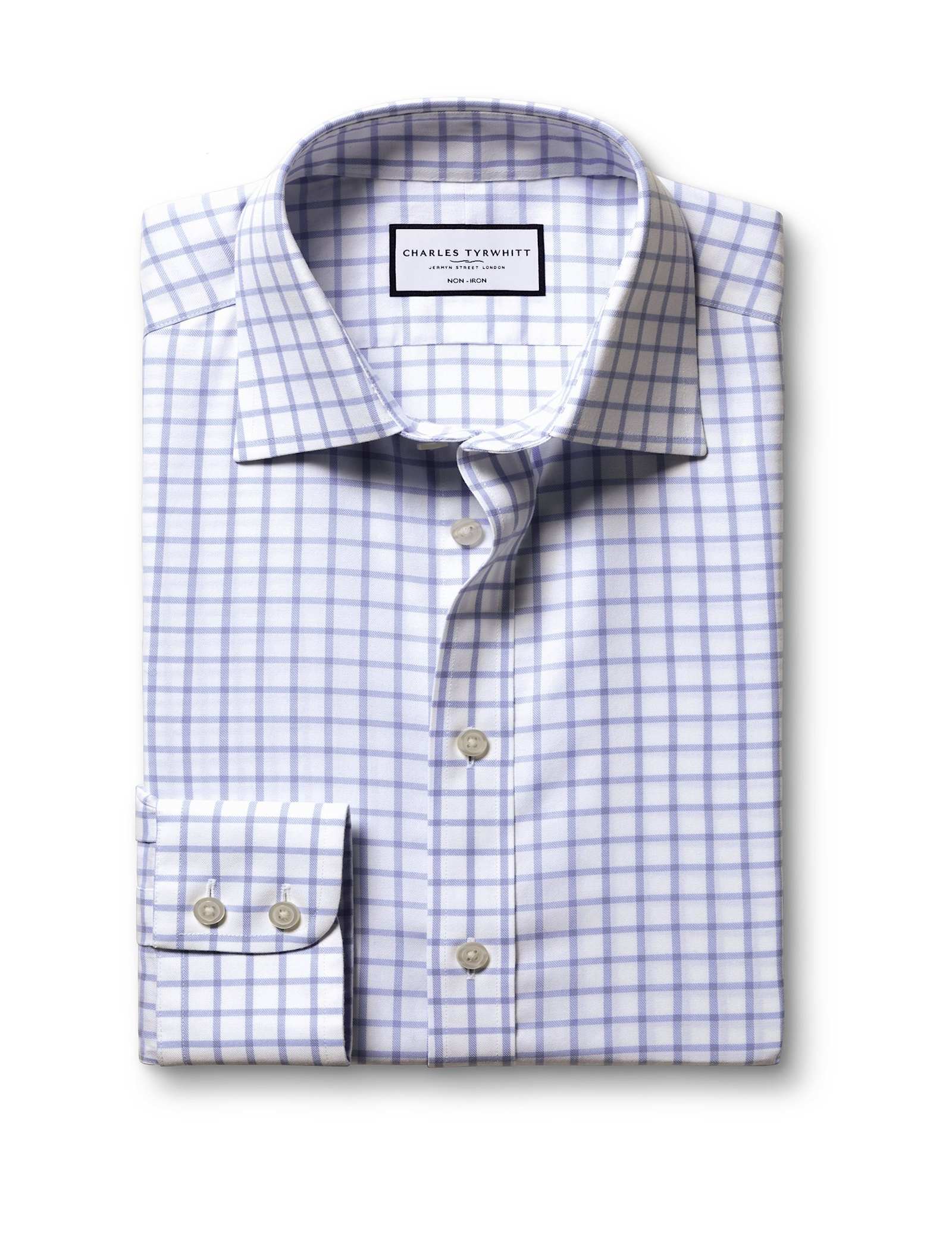 Slim Fit Pure Cotton Check Twill Shirt - image 1