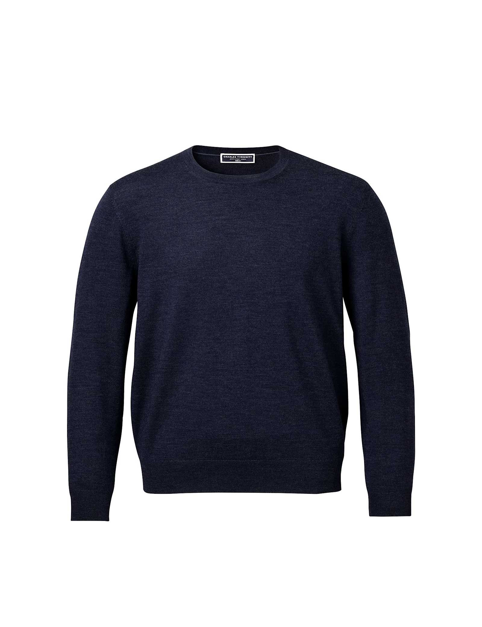 Pure Merino Wool Crew Neck Jumper - image 1