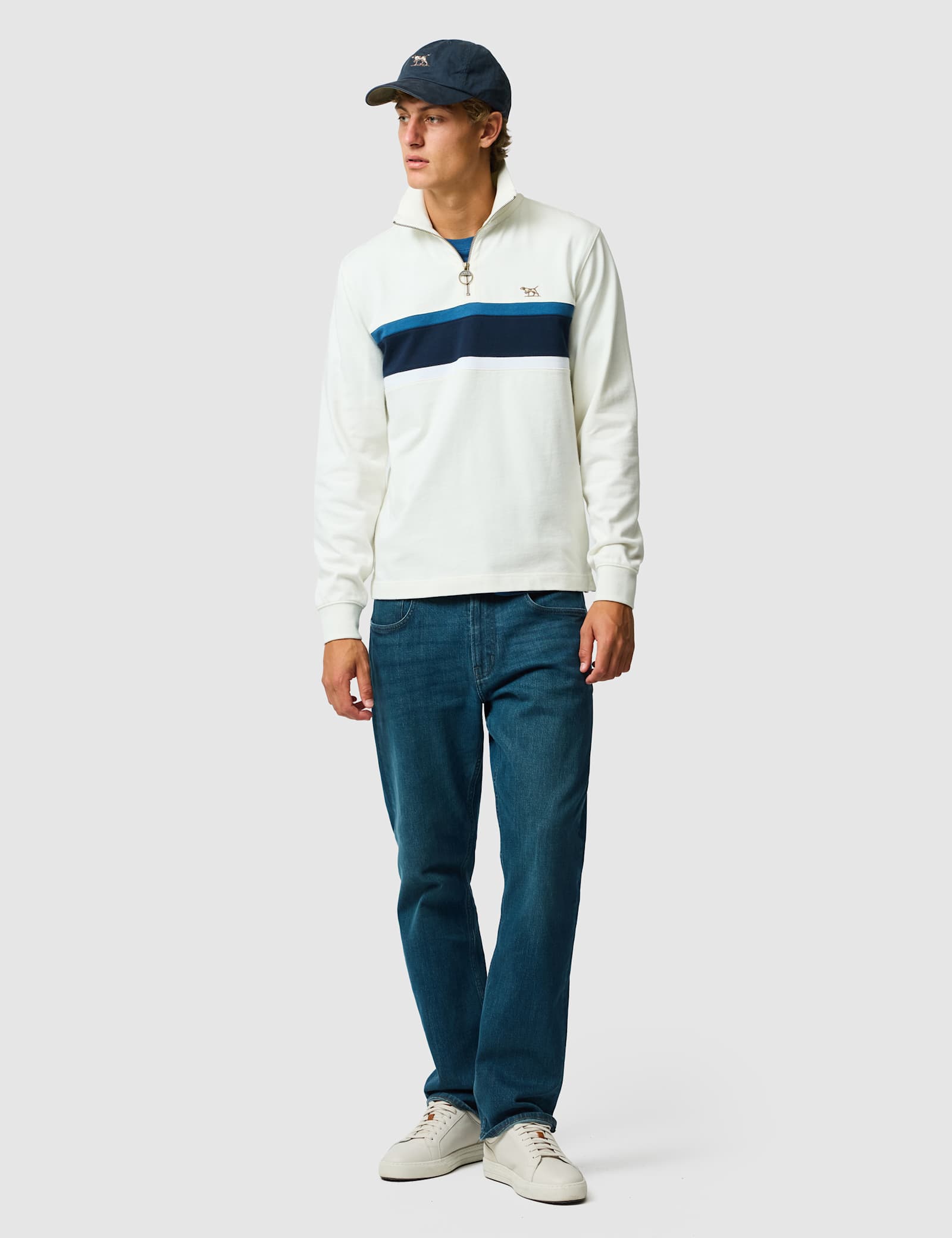 Chesterfield Pure Cotton Half Zip Sweatshirt - image 4