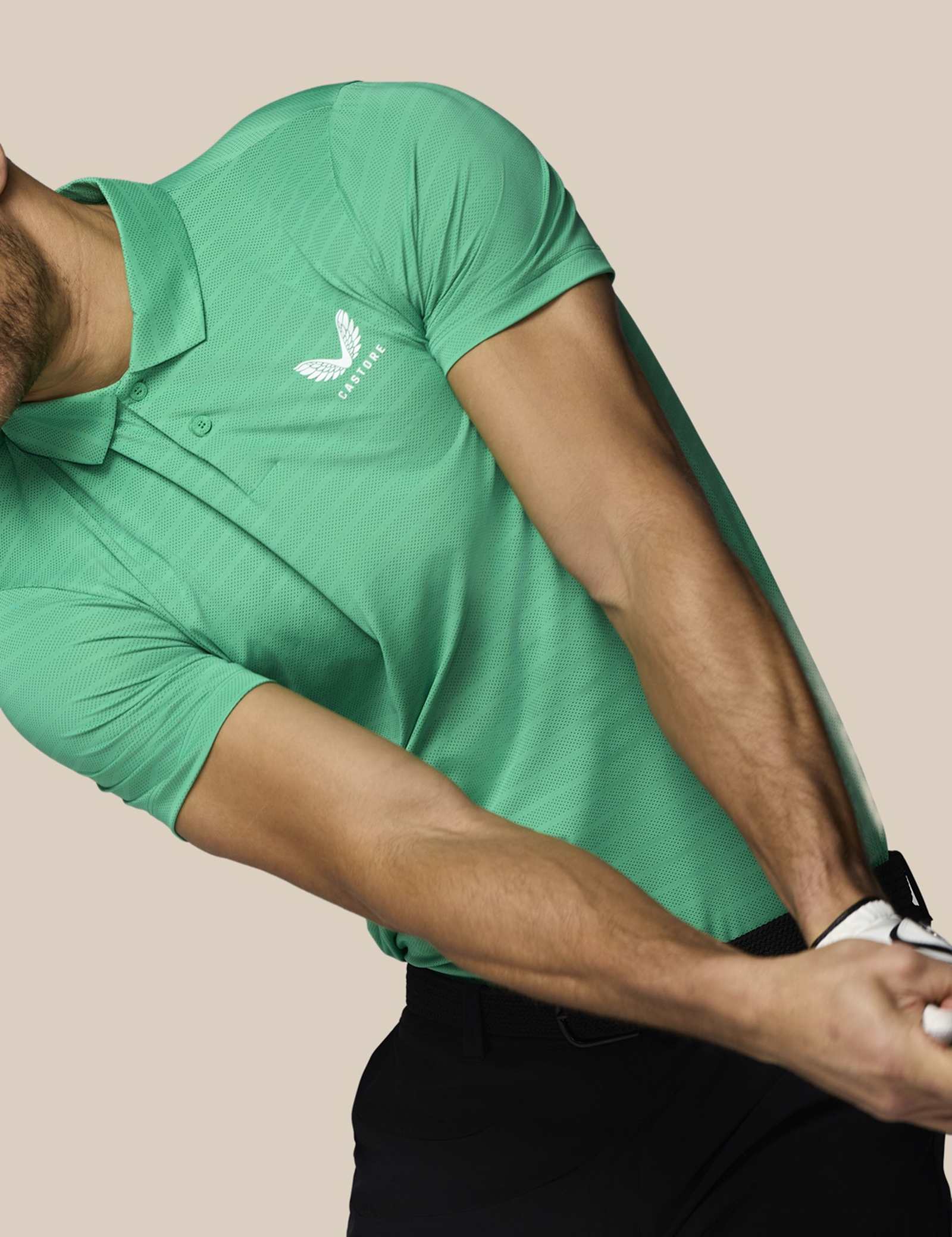 Striped Technical Stretch Polo Shirt - image 4